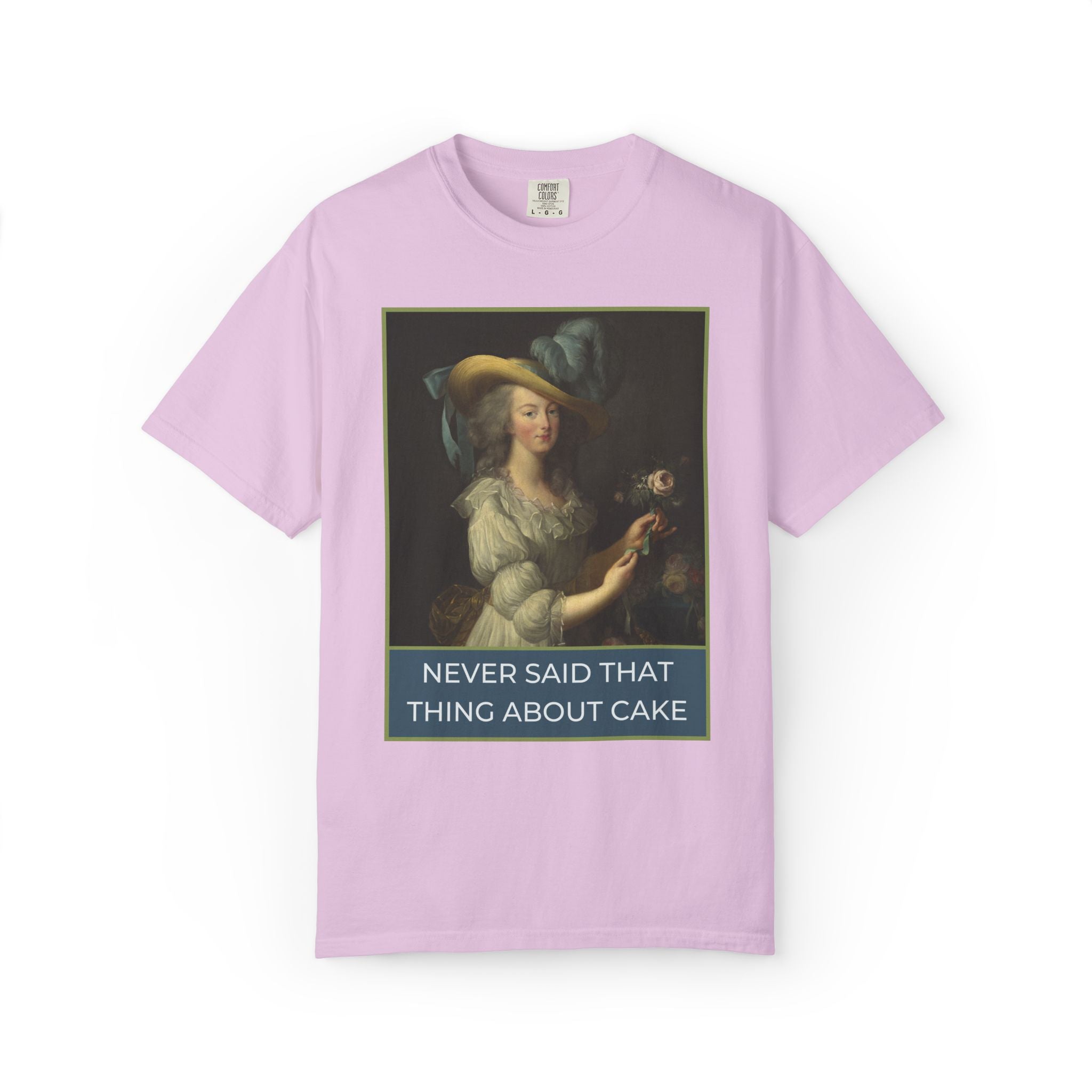 Marie Antoinette Art History Tee Shirt for Historian Who Loves Famous Queens: Never Said That Thing About Cake, Women's Royal History Tee - Opal and June