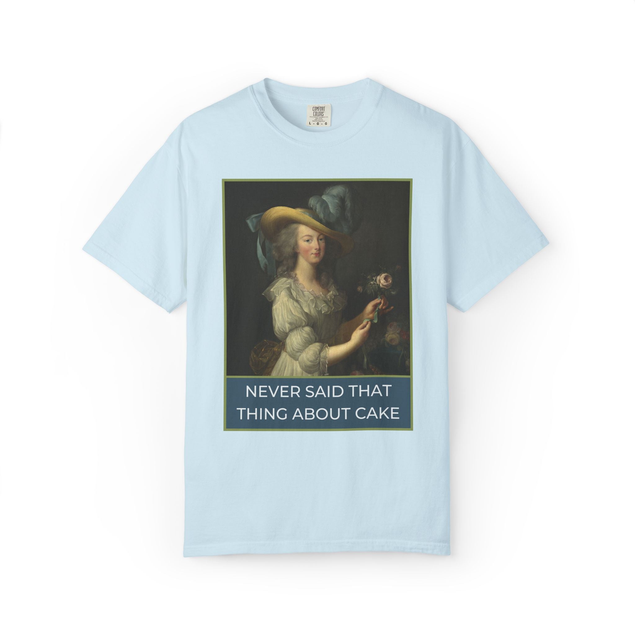 Marie Antoinette Art History Tee Shirt for Historian Who Loves Famous Queens: Never Said That Thing About Cake, Women's Royal History Tee - Opal and June