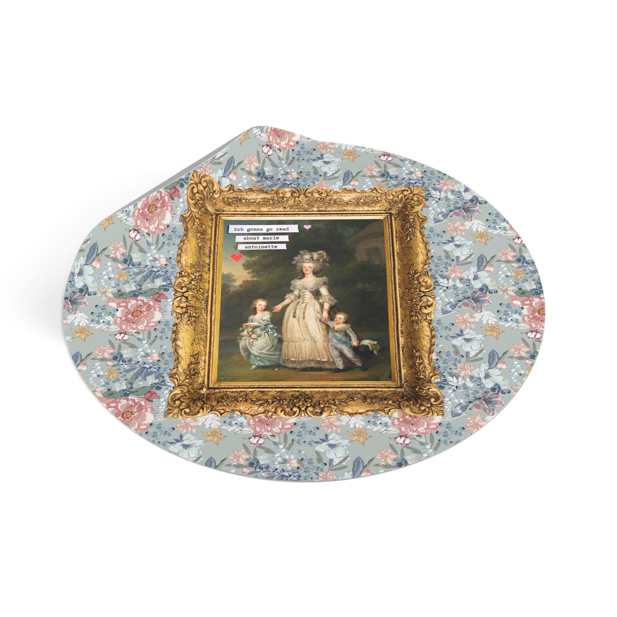 Marie Antoinette Floral Sticker for Historian Who Loves Reading, Bookish French History Buff Gift for Historian Who Loves Famous Queens - Opal and June