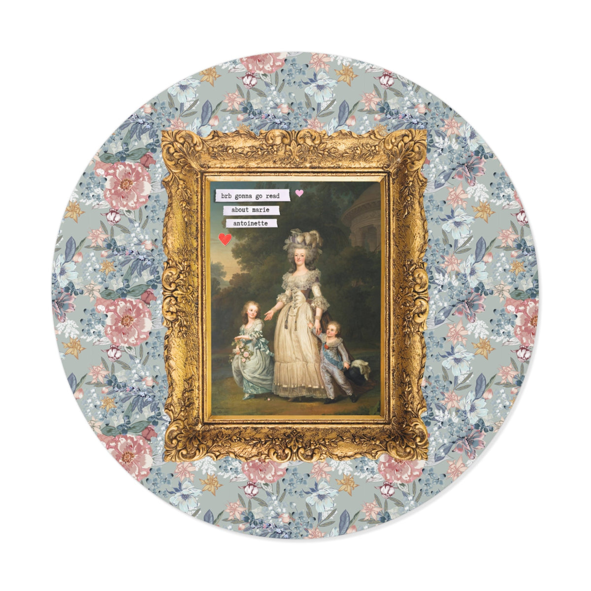 Marie Antoinette Floral Sticker for Historian Who Loves Reading, Bookish French History Buff Gift for Historian Who Loves Famous Queens - Opal and June