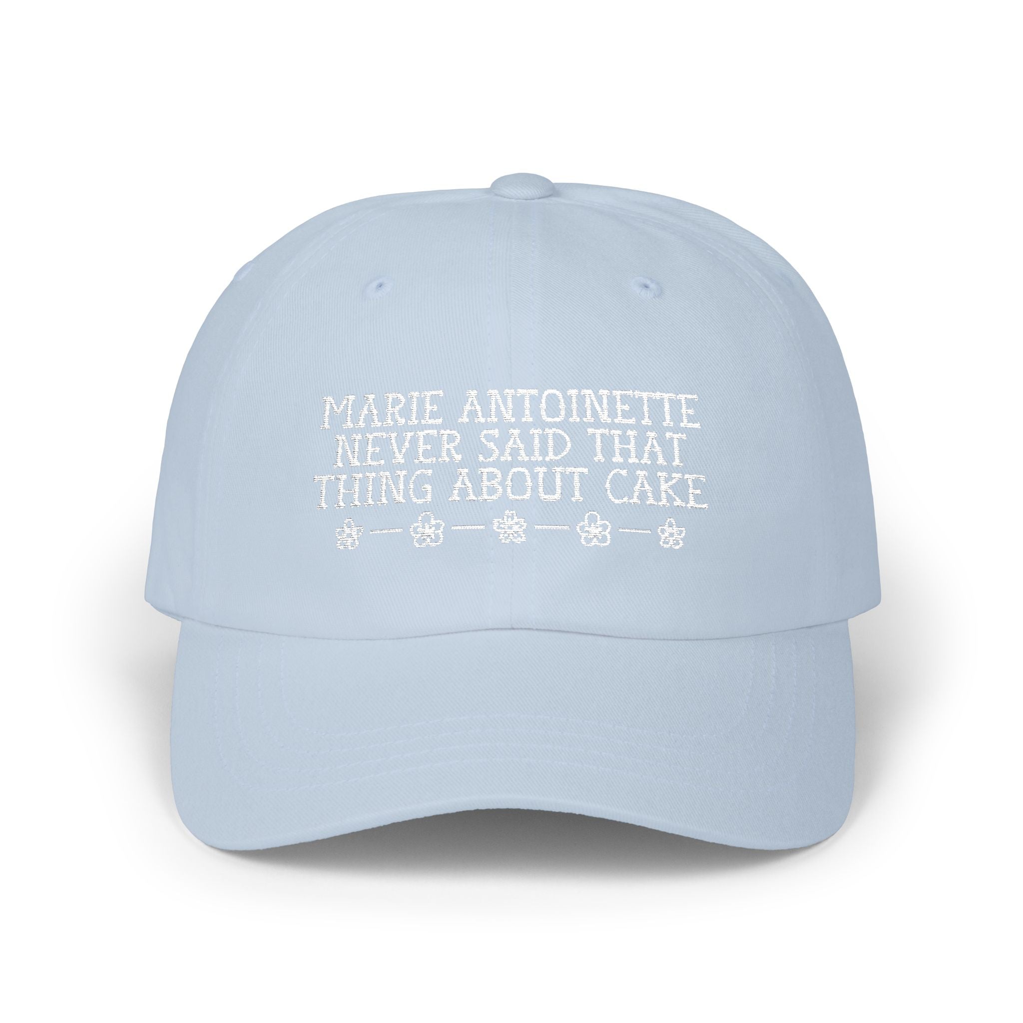 Marie Antoinette Women's History Present, Embroidered Hat for History Buff, French Royal History, 18th Century History Lover Birthday Gift - Opal and June