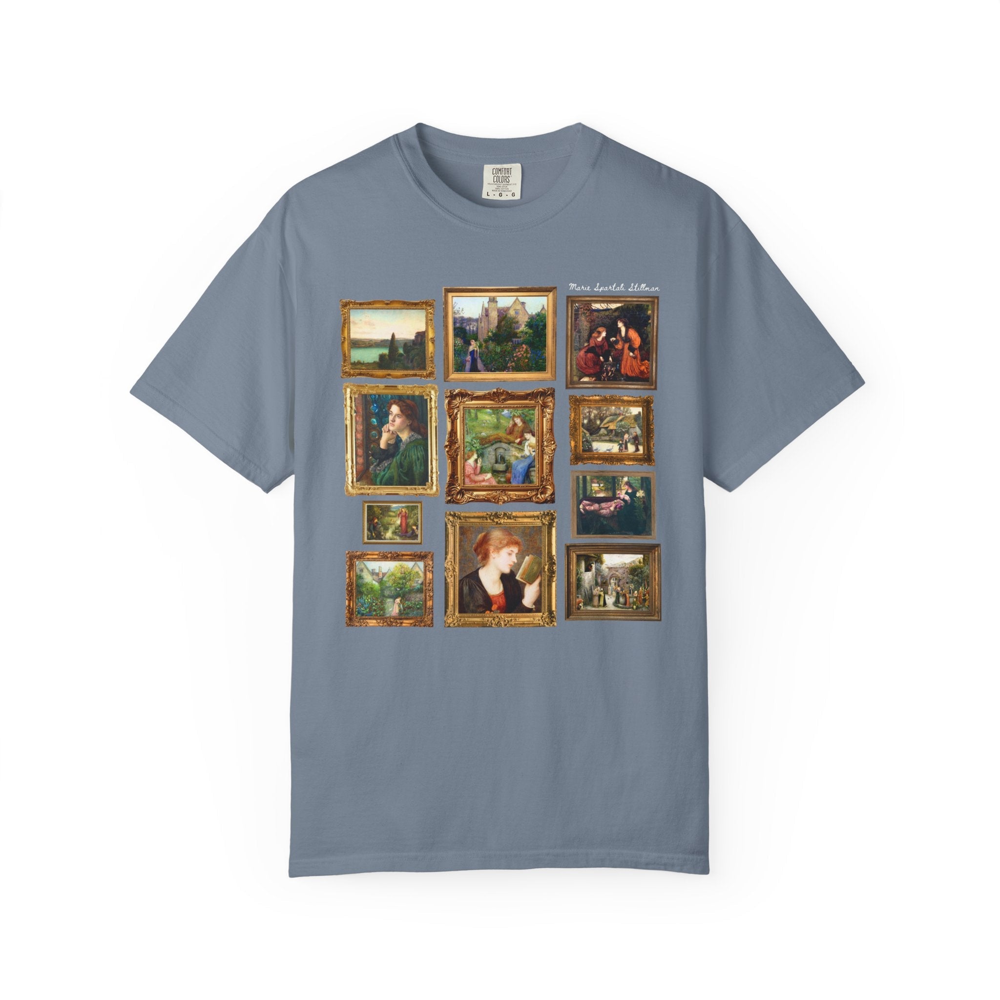Marie Spartali Stillman Art History Tee Shirt with Gallery Wall Vibe, Women's Art History, 1800s Pre - Raphaelite Brotherhood Famous Paintings - Opal and June