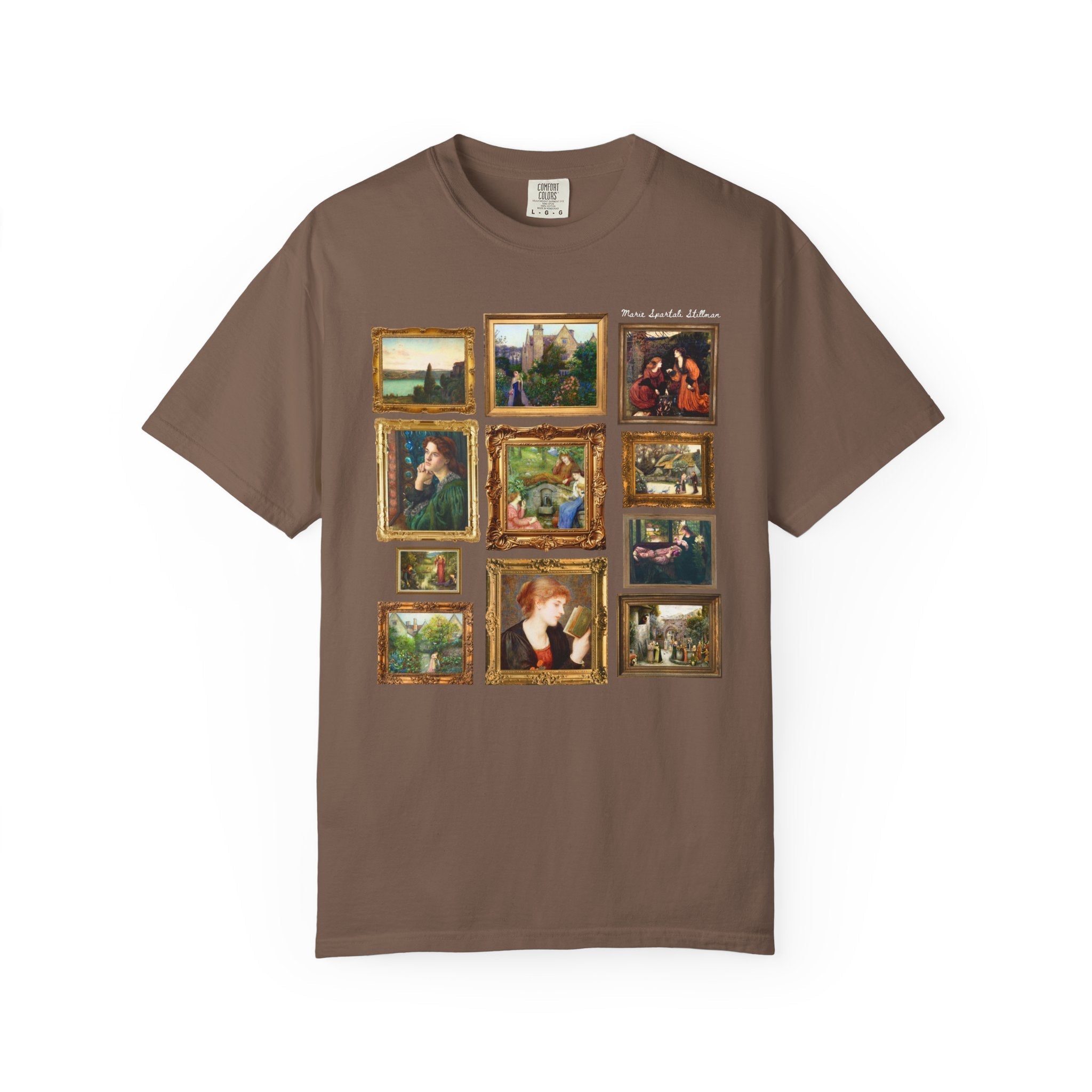 Marie Spartali Stillman Art History Tee Shirt with Gallery Wall Vibe, Women's Art History, 1800s Pre - Raphaelite Brotherhood Famous Paintings - Opal and June