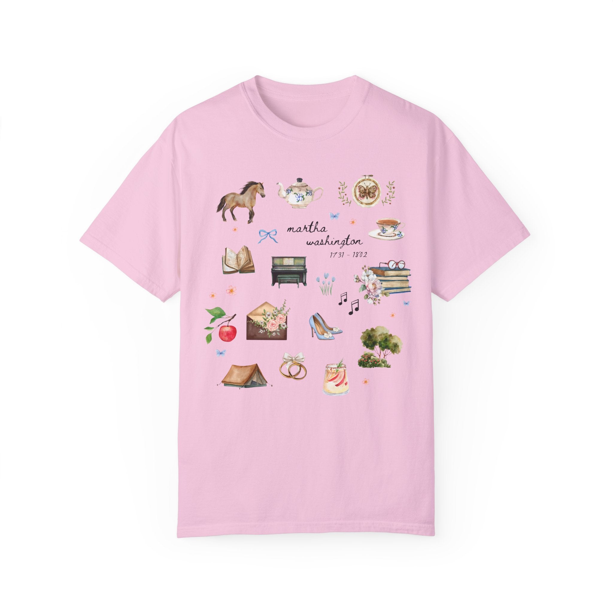 Martha Washigton Tee Shirt: Early American Women's History, Famous First Ladies History Buff Gift, George Washington, US History Major Gift - Opal and June