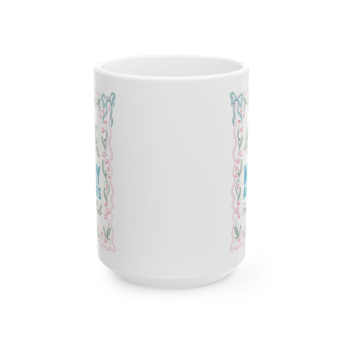 Mary Anning's Fossil Club Coffee Mug with Bows: Women's History Paleontologist or Dinosaur Lover Gift for UK History Buff - Opal and June