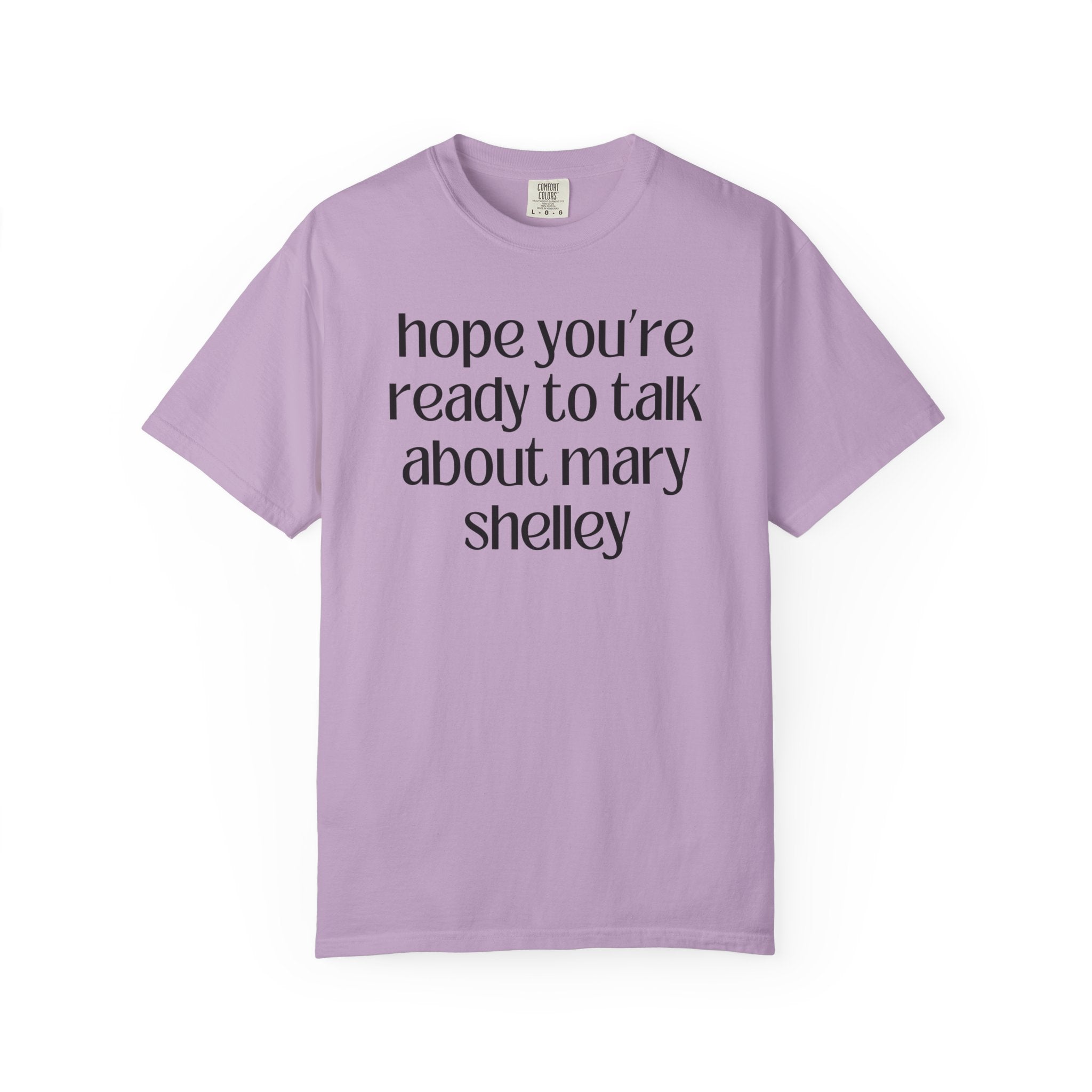 Mary Shelley Gothic Literature Tee Shirt for Friend Who Loves Spooky Classic Books, Literature Major T-Shirt for Halloween, Book Lover Gift - Opal and June