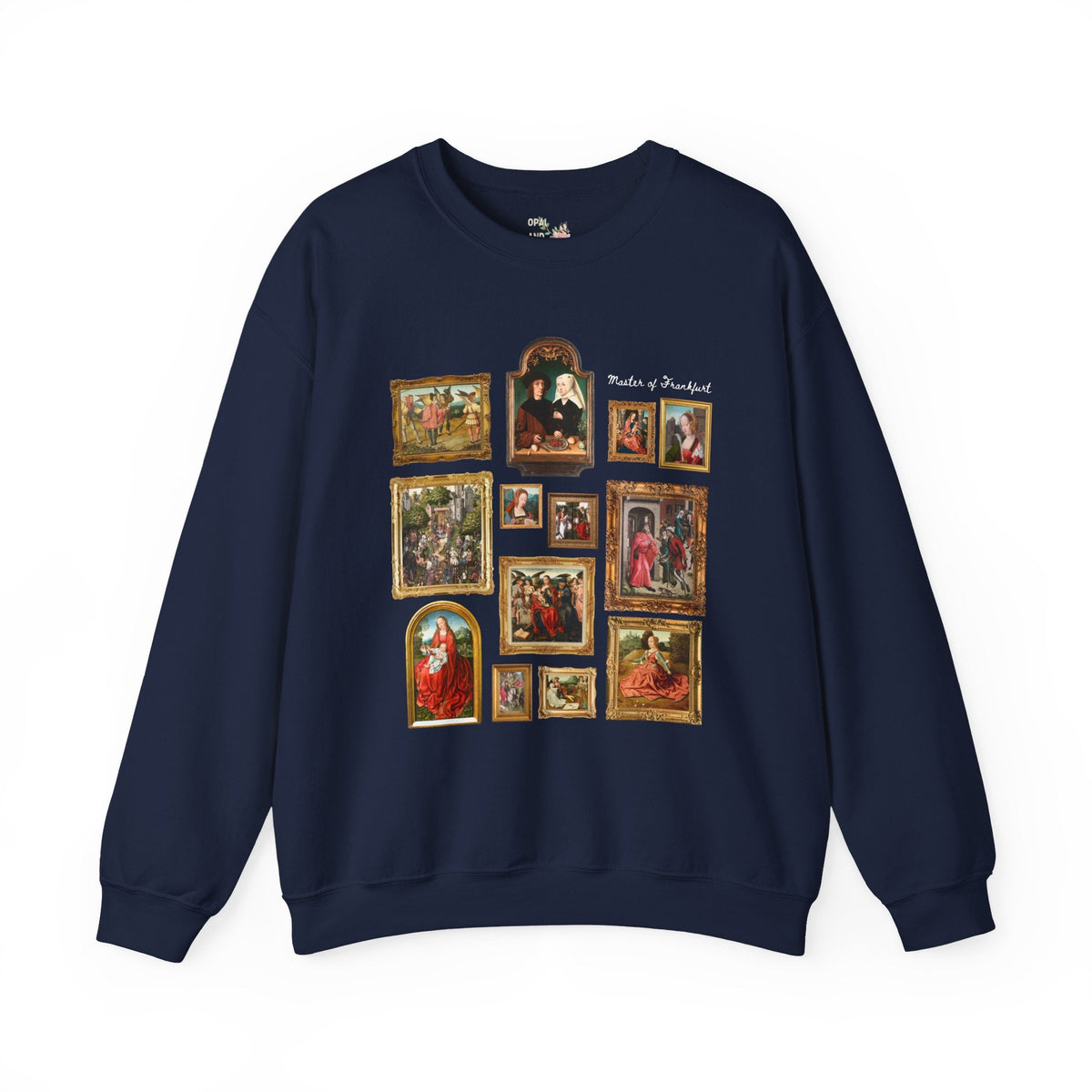 Master of Frankfurt Flemish Renaissance Art History Sweatshirt: Famous Paintings, 15th Century Art Historian Crewneck, Humanities Major or Professor - Opal and June