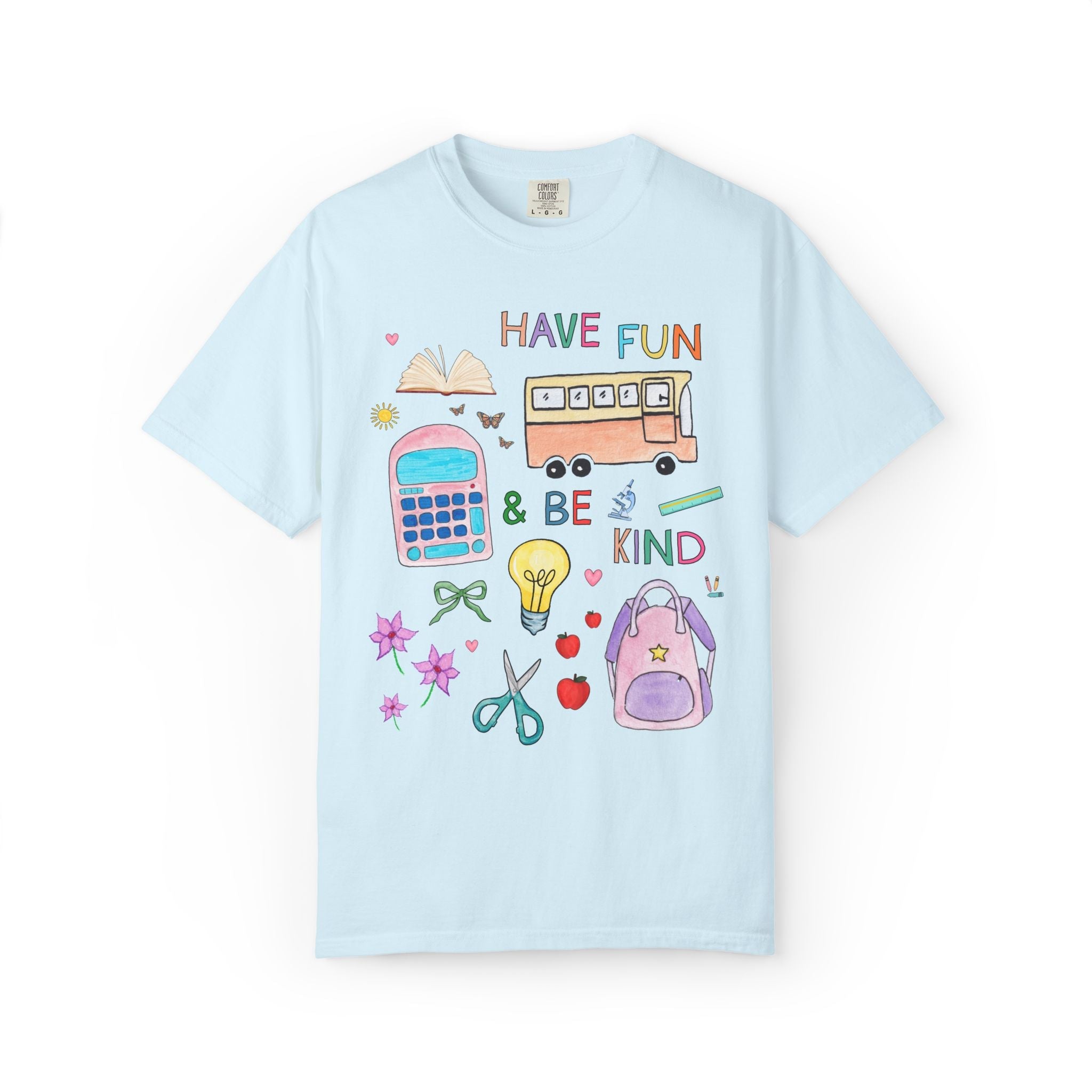 Matching School Teacher Tee Shirt for New School Year: Have Fun and Be Kind, Kitschy 90s Style Paraprofessional Teaching Assistant T-Shirt - Opal and June
