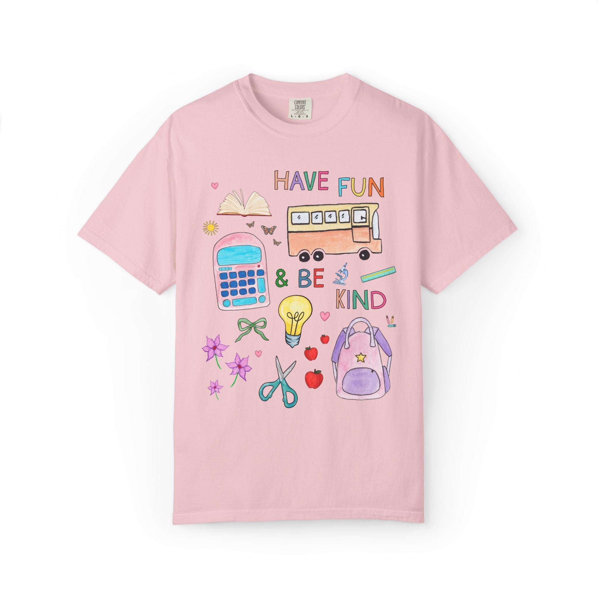 Matching School Teacher Tee Shirt for New School Year: Have Fun and Be Kind, Kitschy 90s Style Paraprofessional Teaching Assistant T-Shirt - Opal and June
