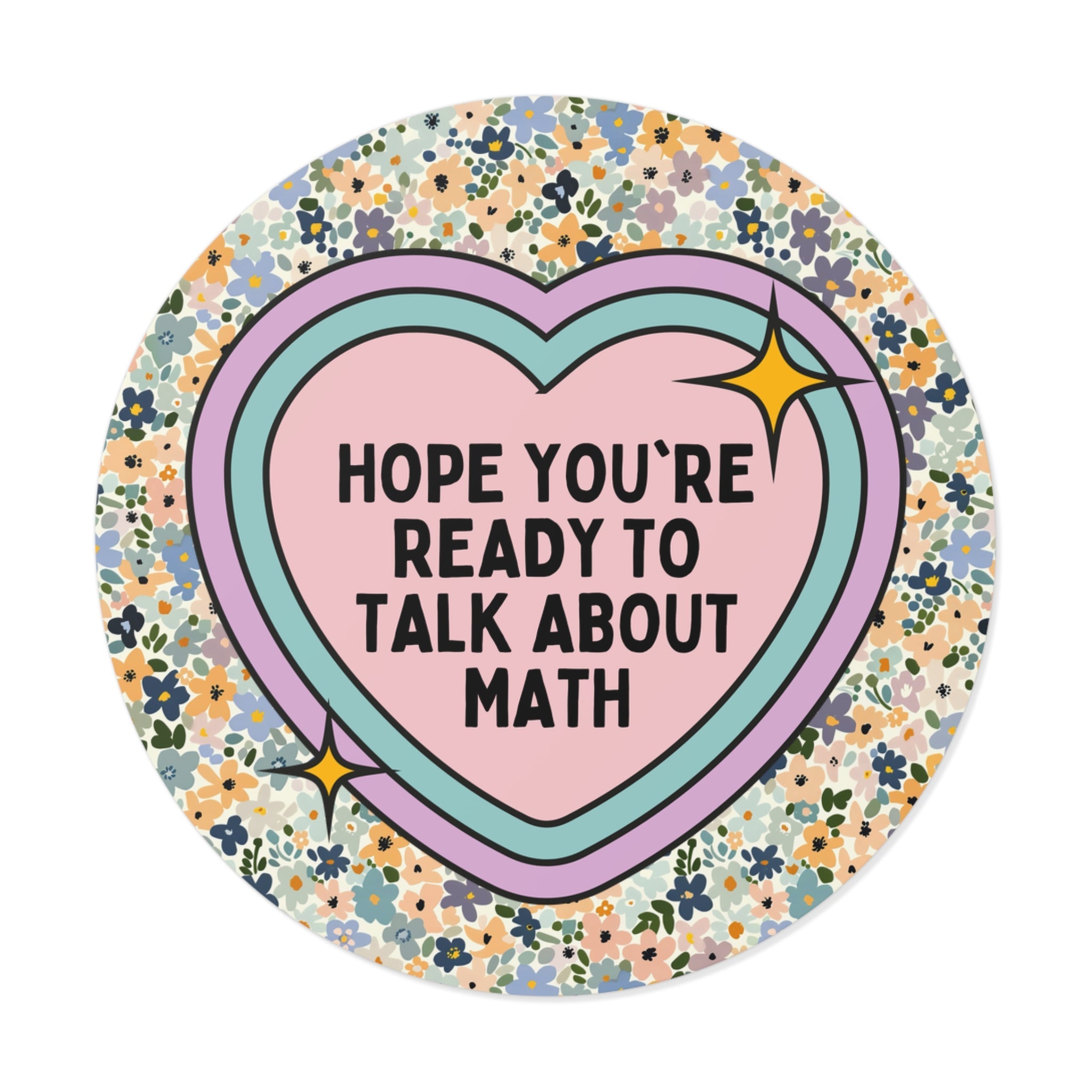 Math Teacher Sticker - Opal and June