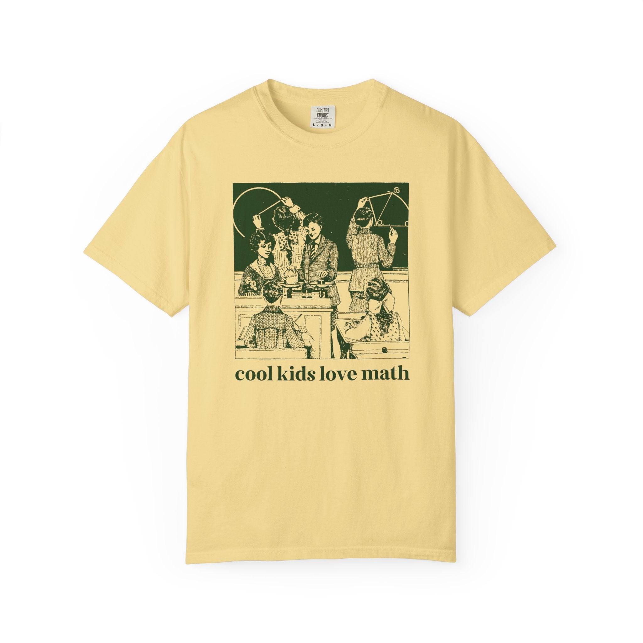 Math Teacher Tee Shirt for Geometry Professor or Algebra Teacher: Cool Kids Love Math, Funny Saying Math Major T-Shirt, Middle School Math - Opal and June