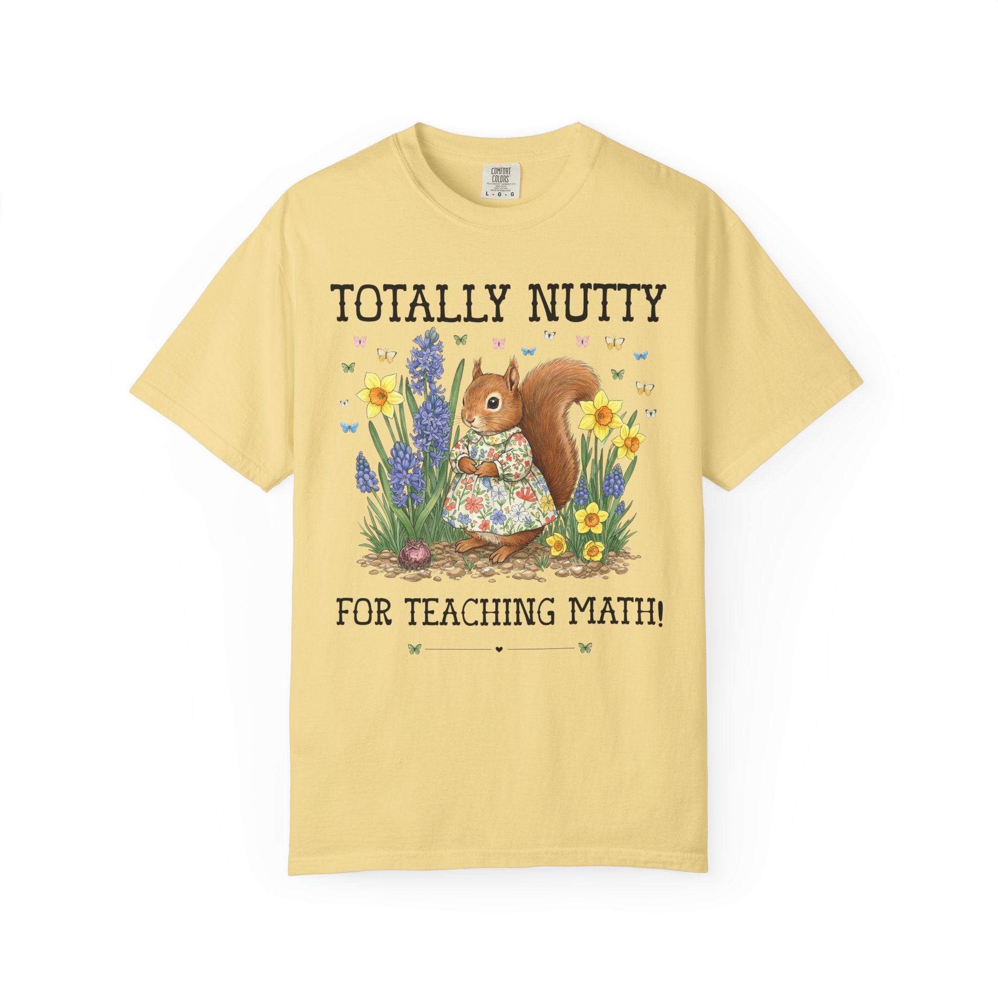 Math Teacher Tee Shirt with Silly Squirrel, Funny Animal Lover T-Shirt, Middle School Math Teacher, Algebra Teacher Gift, Geometry Teacher - Opal and June