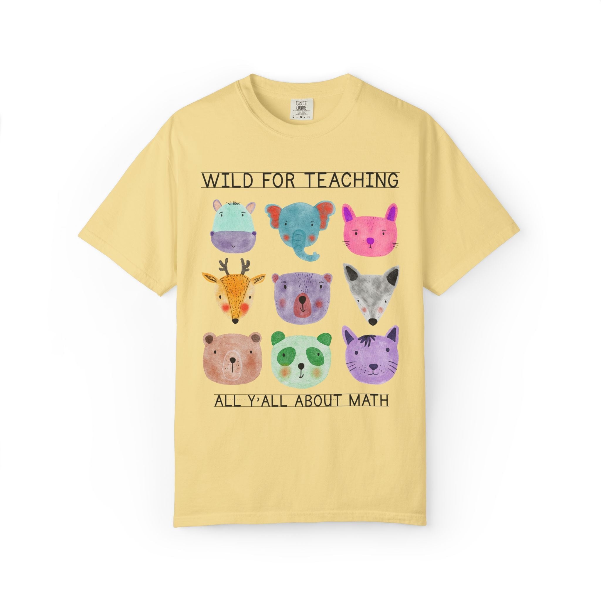 Math Teacher Wild for Learning T-Shirt - Opal and June