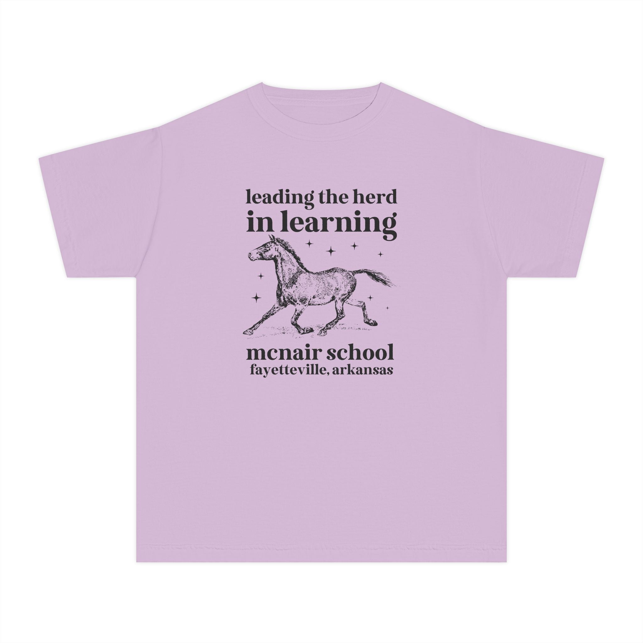 McNair Middle School Leading the Herd Kids Tee Shirt | FPS + Opal and June Kids Tee Shirt, Fayetteville Public Schools - Opal and June