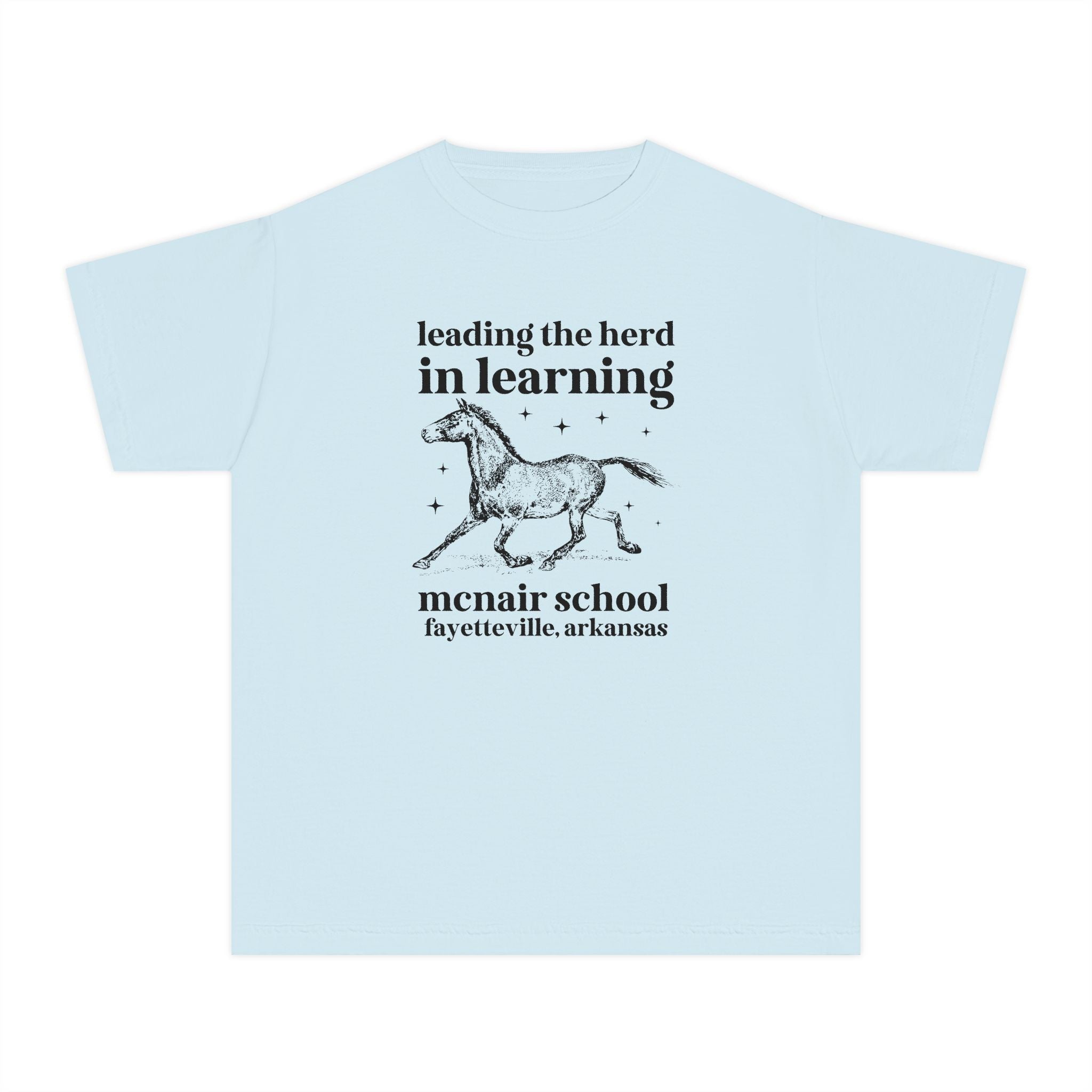 McNair Middle School Leading the Herd Kids Tee Shirt | FPS + Opal and June Kids Tee Shirt, Fayetteville Public Schools - Opal and June