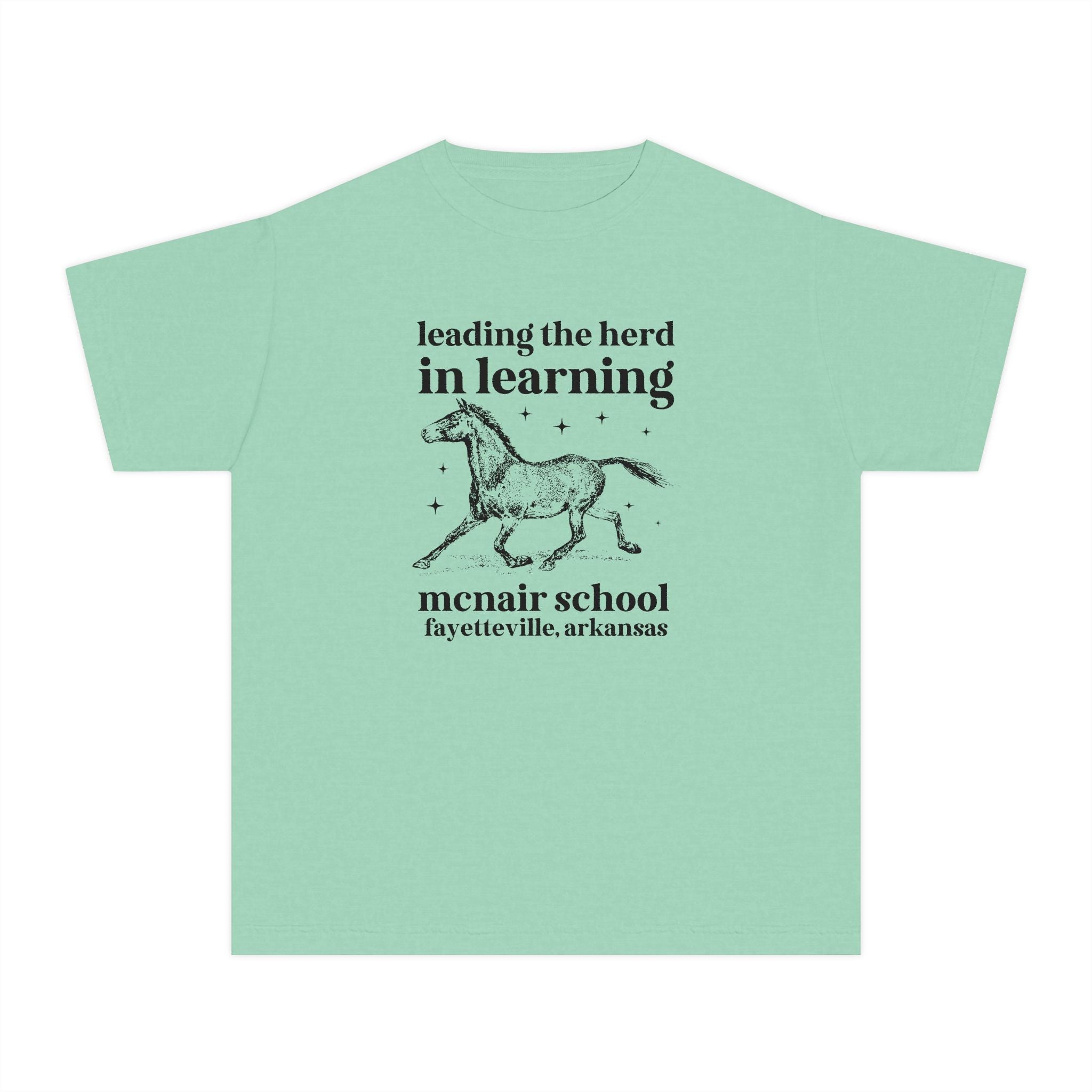 McNair Middle School Leading the Herd Kids Tee Shirt | FPS + Opal and June Kids Tee Shirt, Fayetteville Public Schools - Opal and June