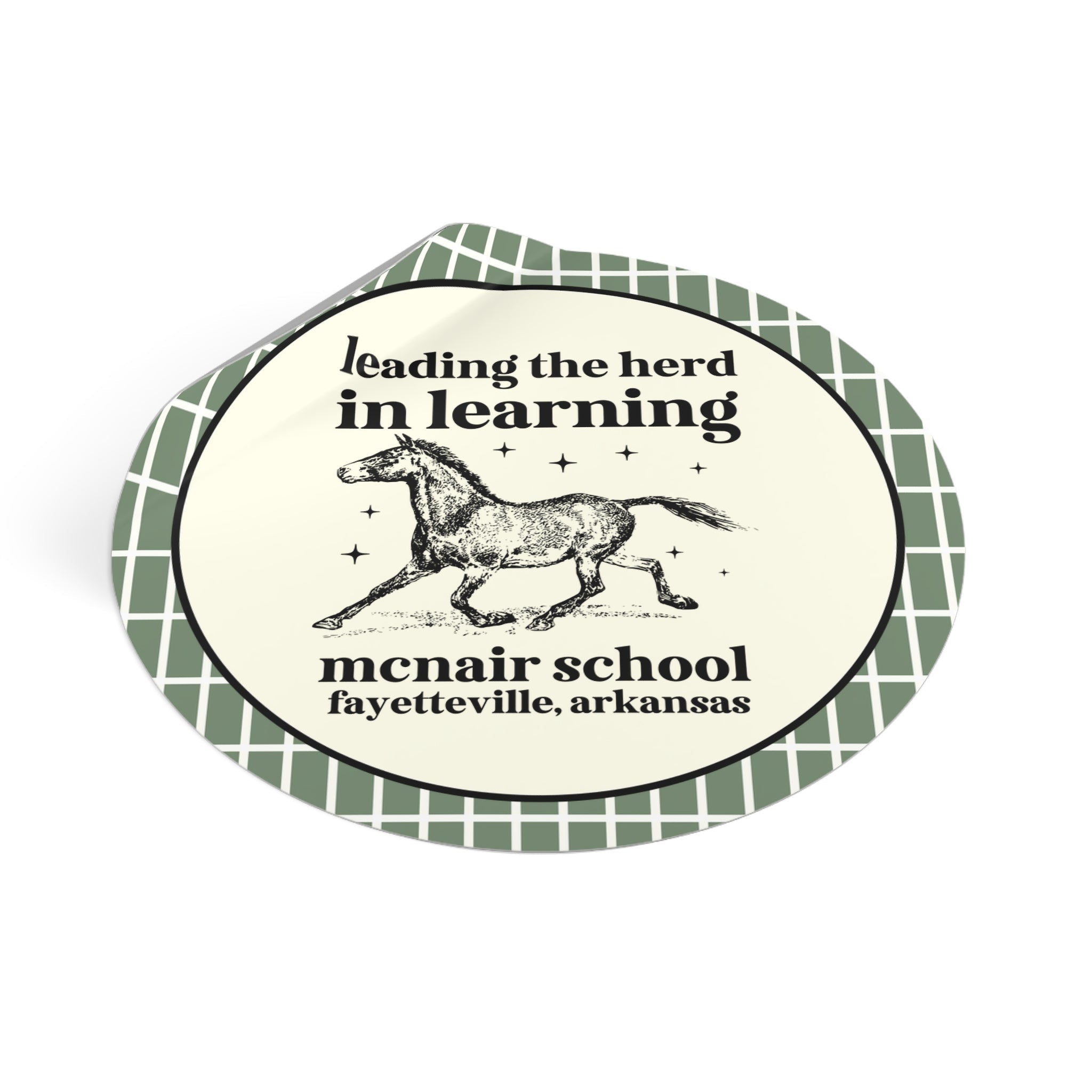 McNair Middle School Leading the Herd Sticker | FPS + Opal and June Sticker, Fayetteville Public Schools - Opal and June