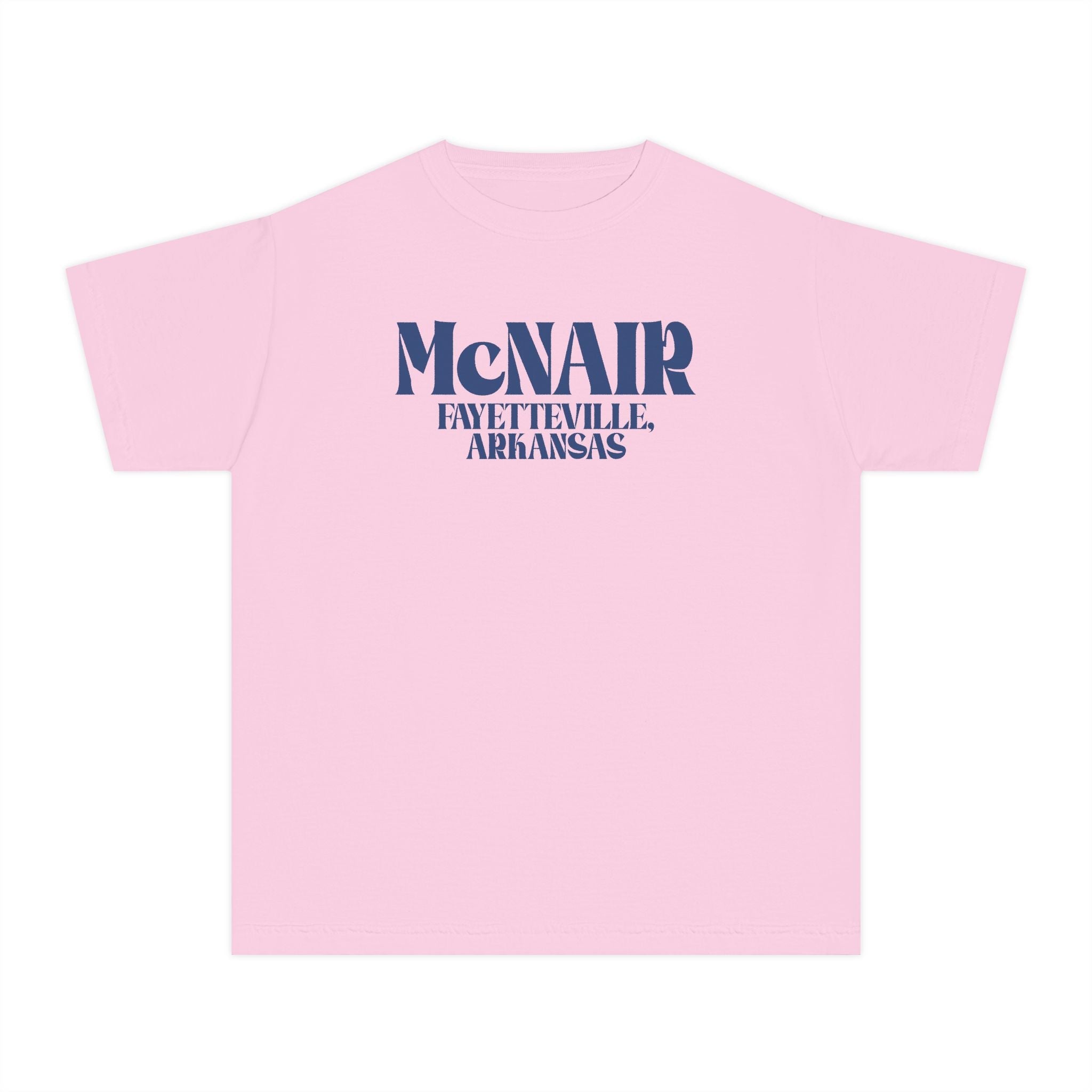 McNair Middle School: Retro Block Text | FPS + Opal and June Kids T-Shirt, Fayetteville Public Schools - Opal and June