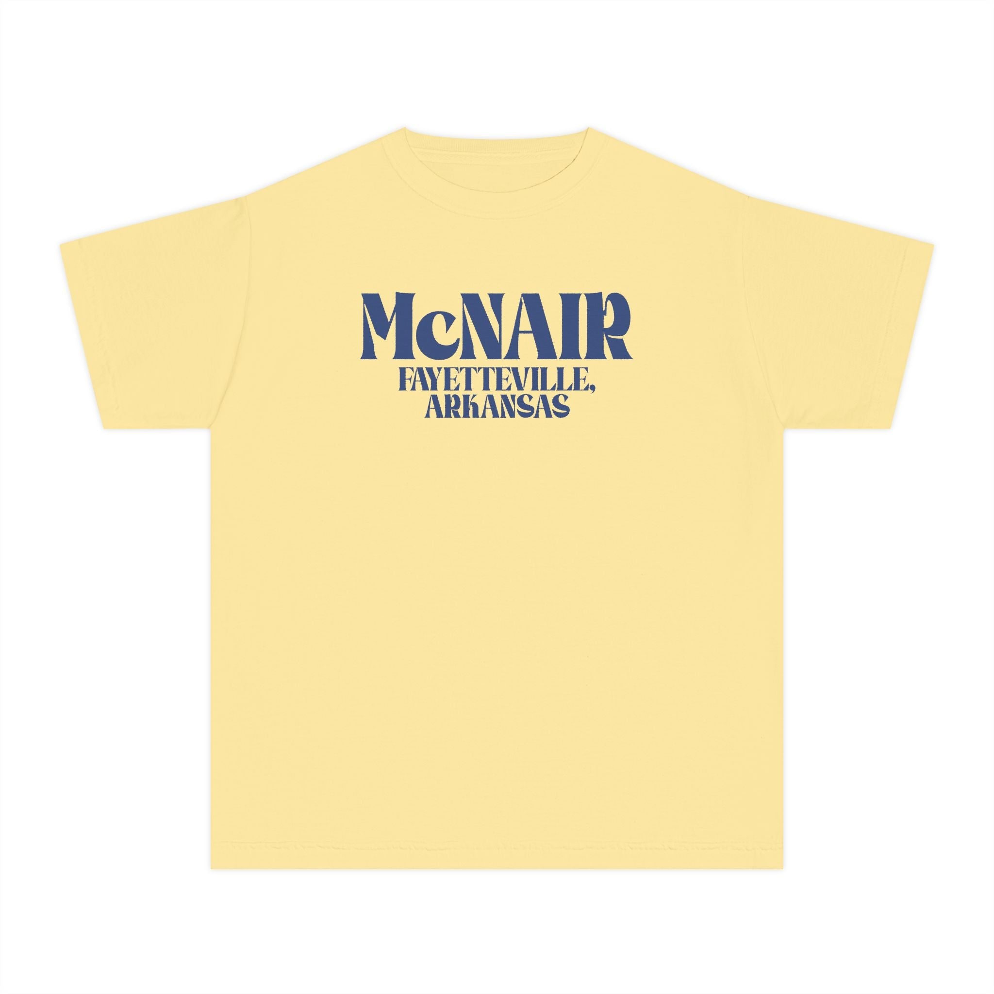 McNair Middle School: Retro Block Text | FPS + Opal and June Kids T-Shirt, Fayetteville Public Schools - Opal and June