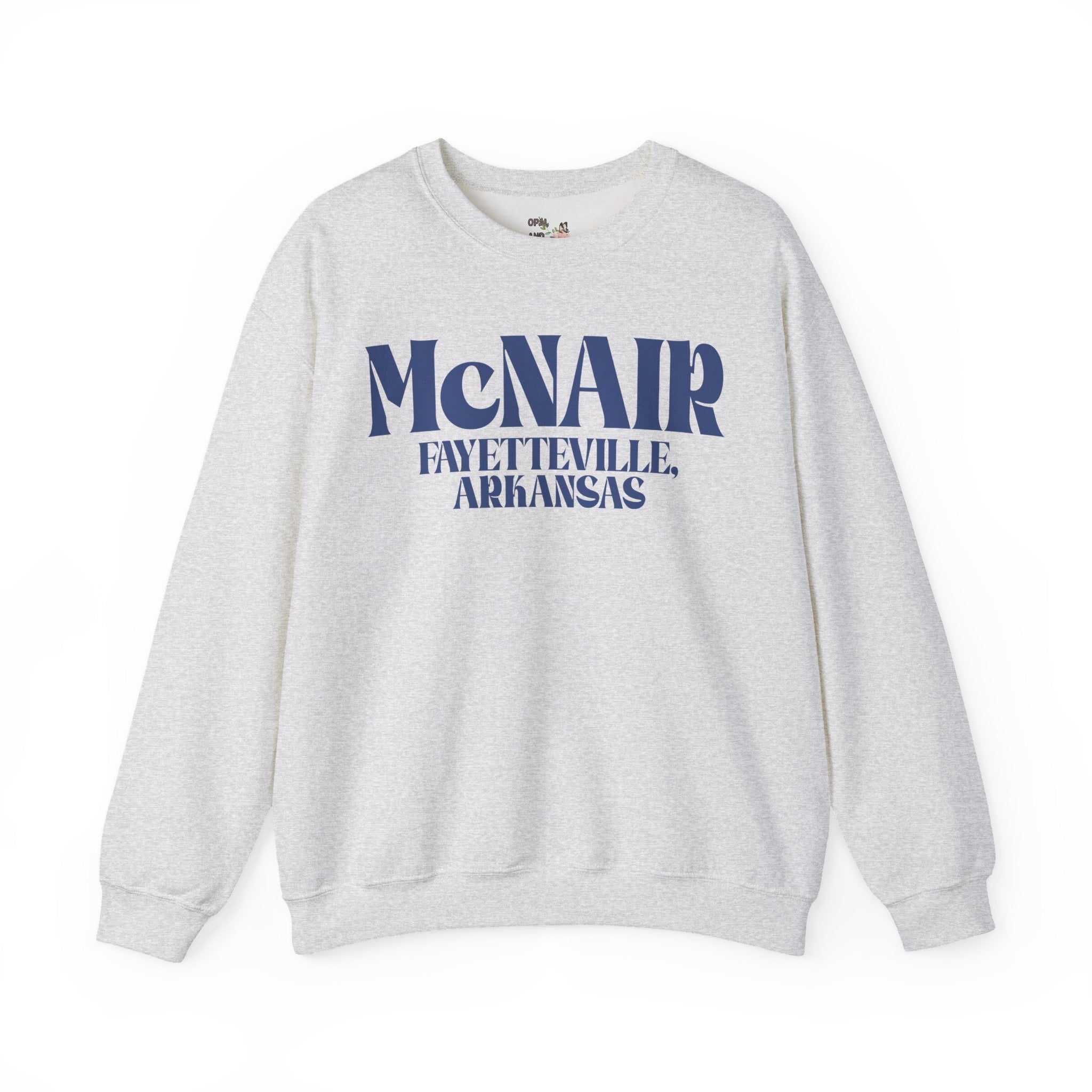 McNair Middle School: Retro Block Text | FPS + Opal and June Sweatshirt, Fayetteville Public Schools - Opal and June