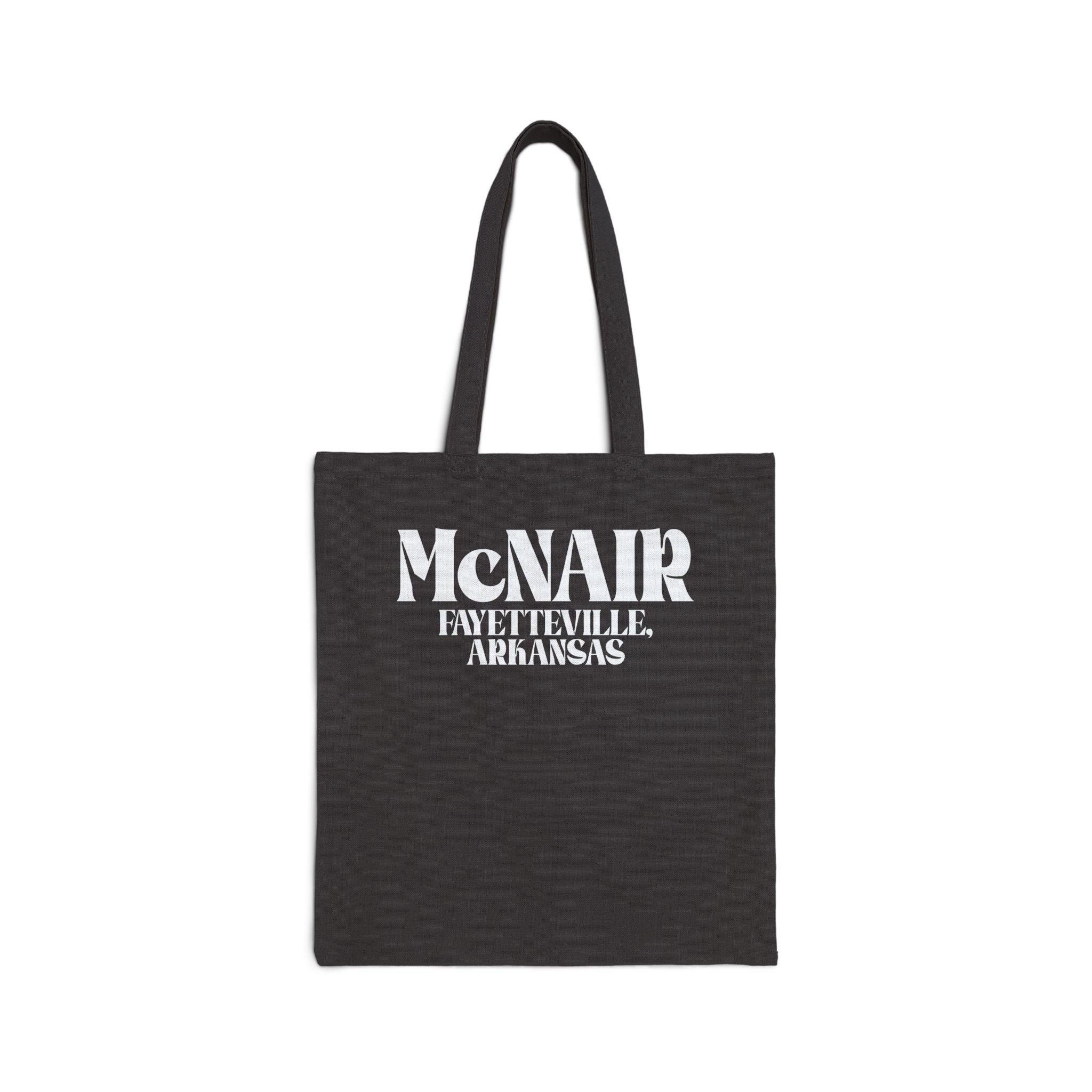 McNair Middle School: Retro Block Text | FPS + Opal and June Tote Bag, Fayetteville Public Schools - Opal and June