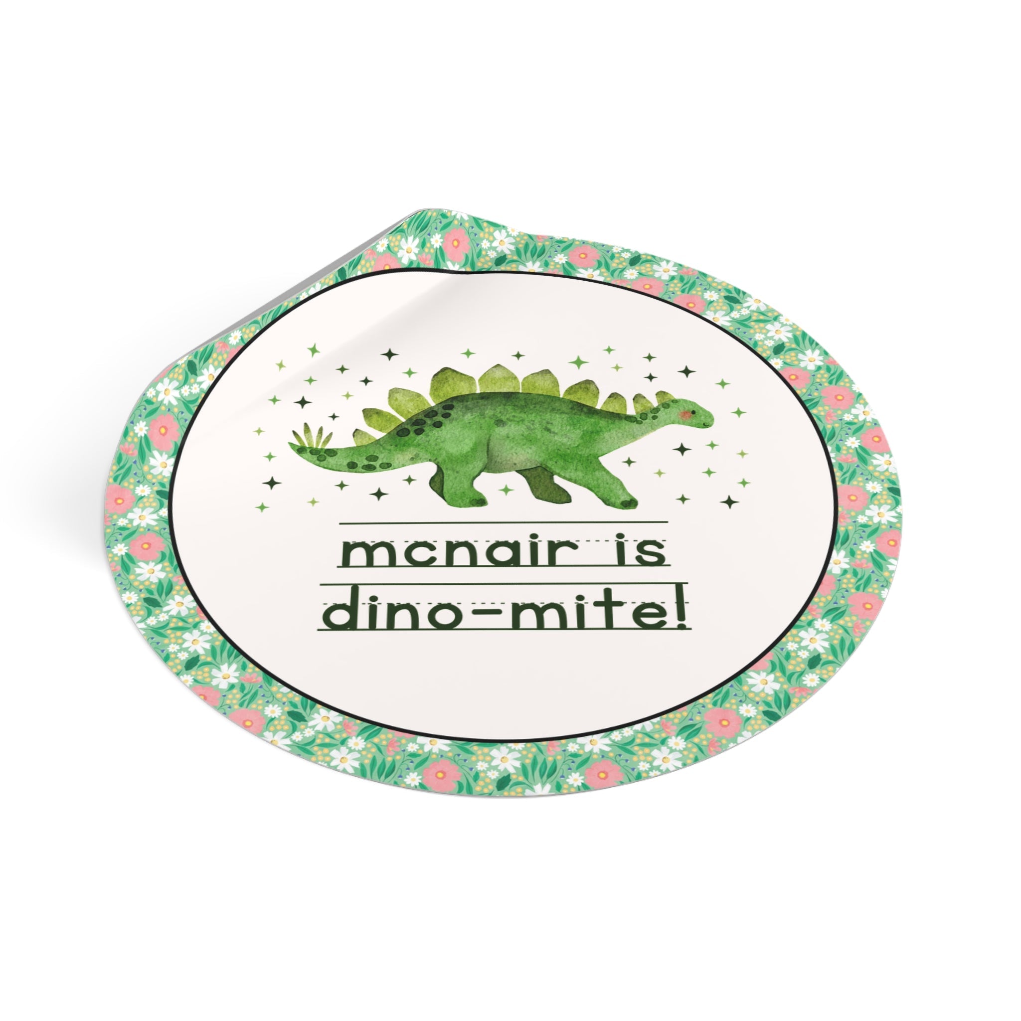 McNair Middle School Sticker: McNair is Dino - Mite - Opal and June