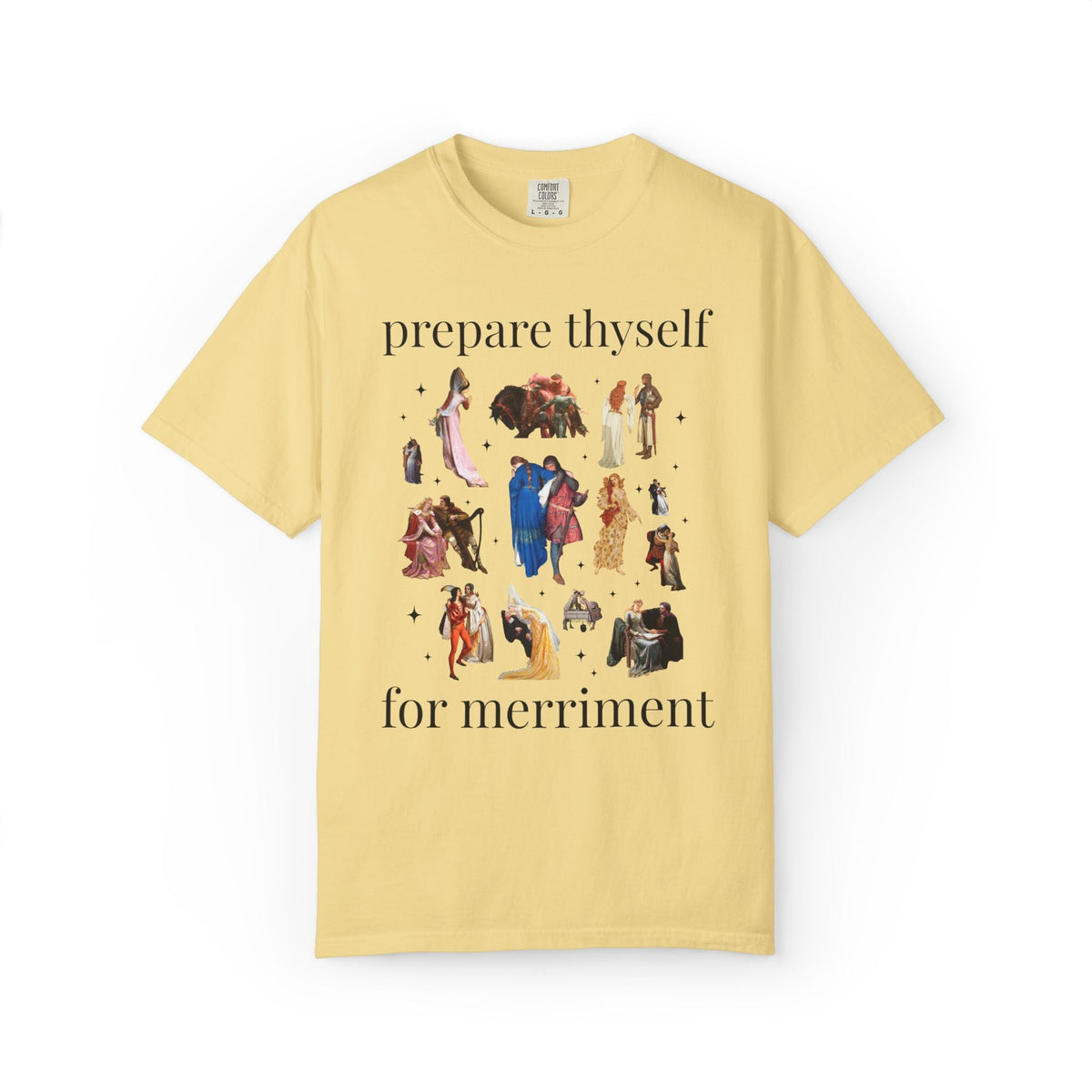 Medieval Bachelorette Party Tee Shirt with Famous Paintings of Medieval Couples and Princesses: The Last Quest Before the Dress Art History - Opal and June