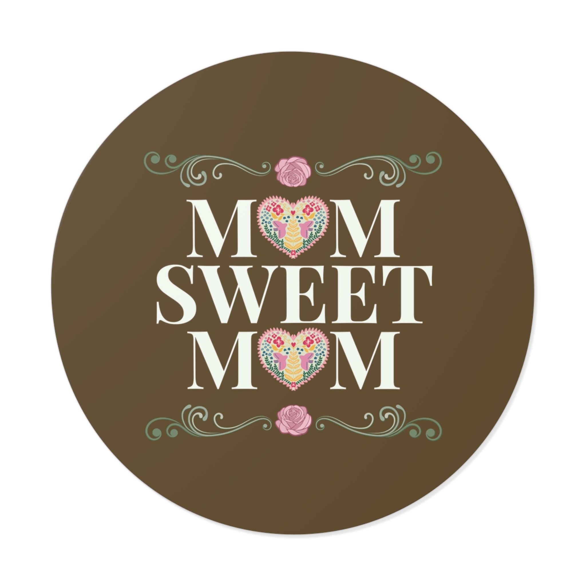 Mom Sweet Mom Sticker for Mom of Twins or Mama of Teenagers, Cute Mother's Day Gift from Daughter or Son, Kitschy 90s Throwback Mama Sticker - Opal and June