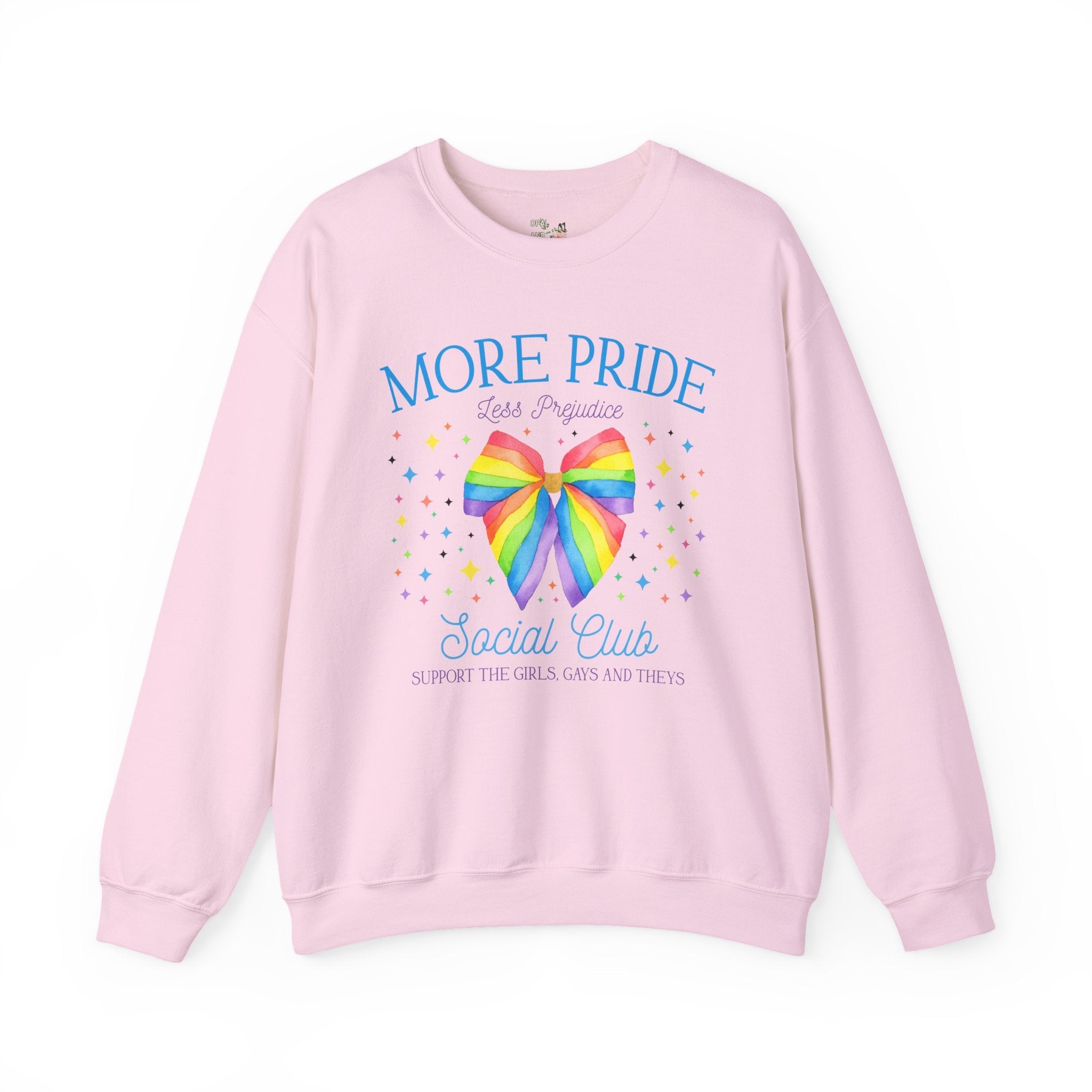 More Pride Less Prejudice: Book Lover Pride Month Shirt for LGBTQ Ally, Cute Bookish Gift for Lesbian, Jane Austen Bookworm, Romance Reader - Opal and June