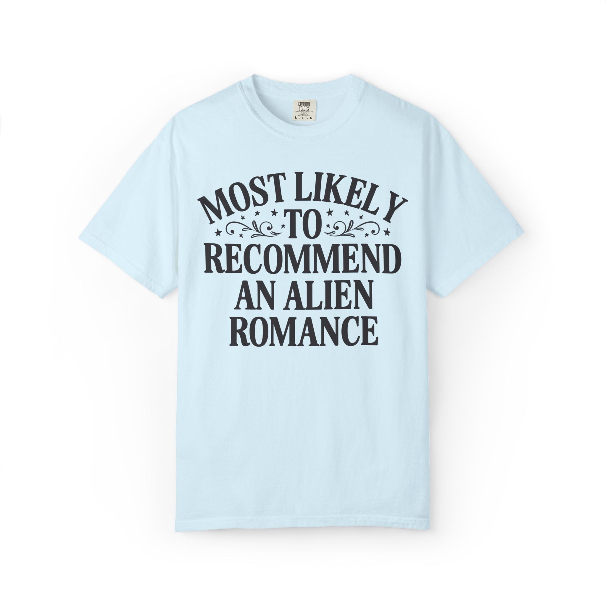 Most Likely to Romance Reader Tee Shirt for Book Lover: Matching Librarian or Bookworm T-Shirt, Only One Bed, One More Chapter Bookish Tee - Opal and June