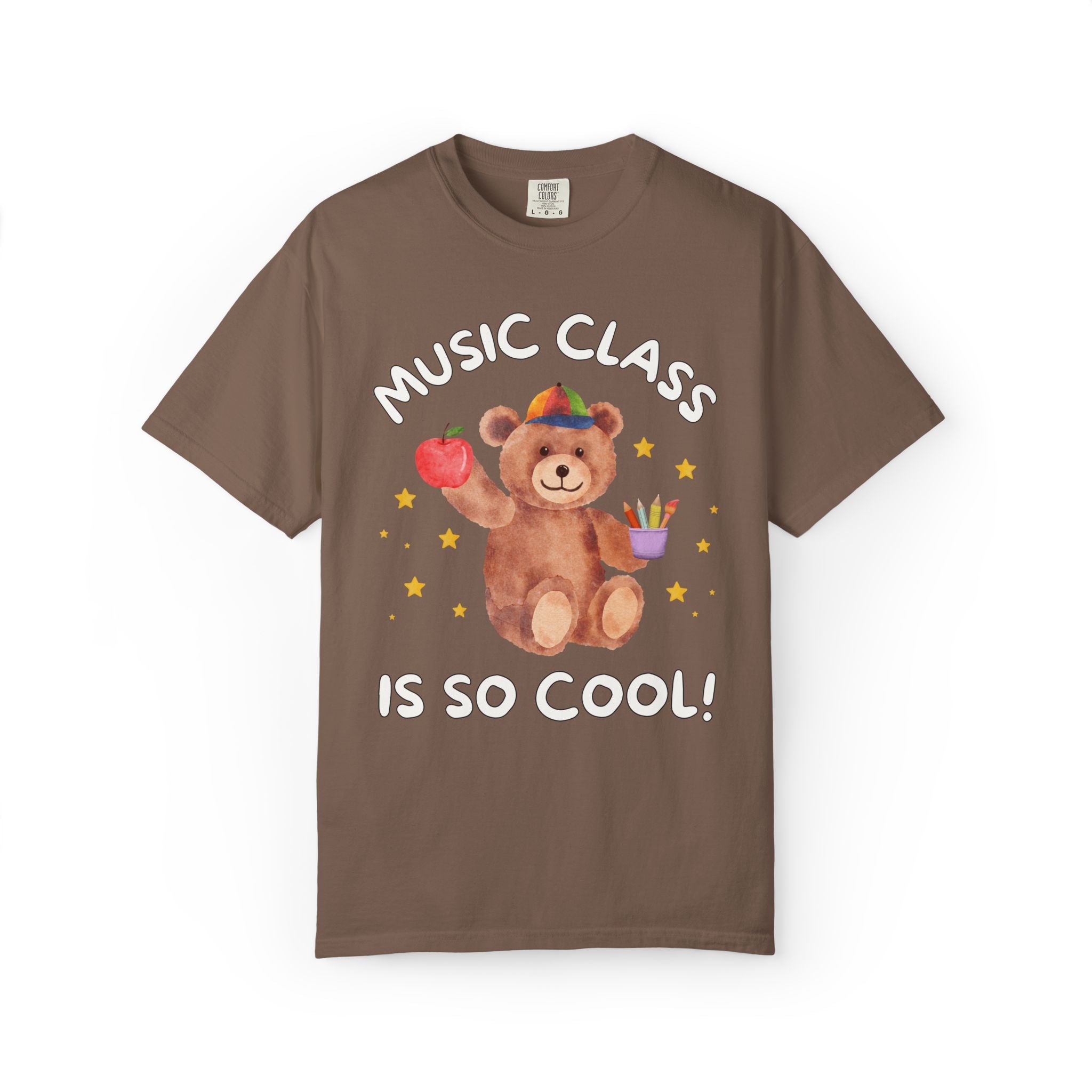 Music Class is So Cool: Cute Cottagecore Bear T-Shirt for Back to School, 90s Aesthetic Animal Lover Matching Teacher T-Shirt - Opal and June