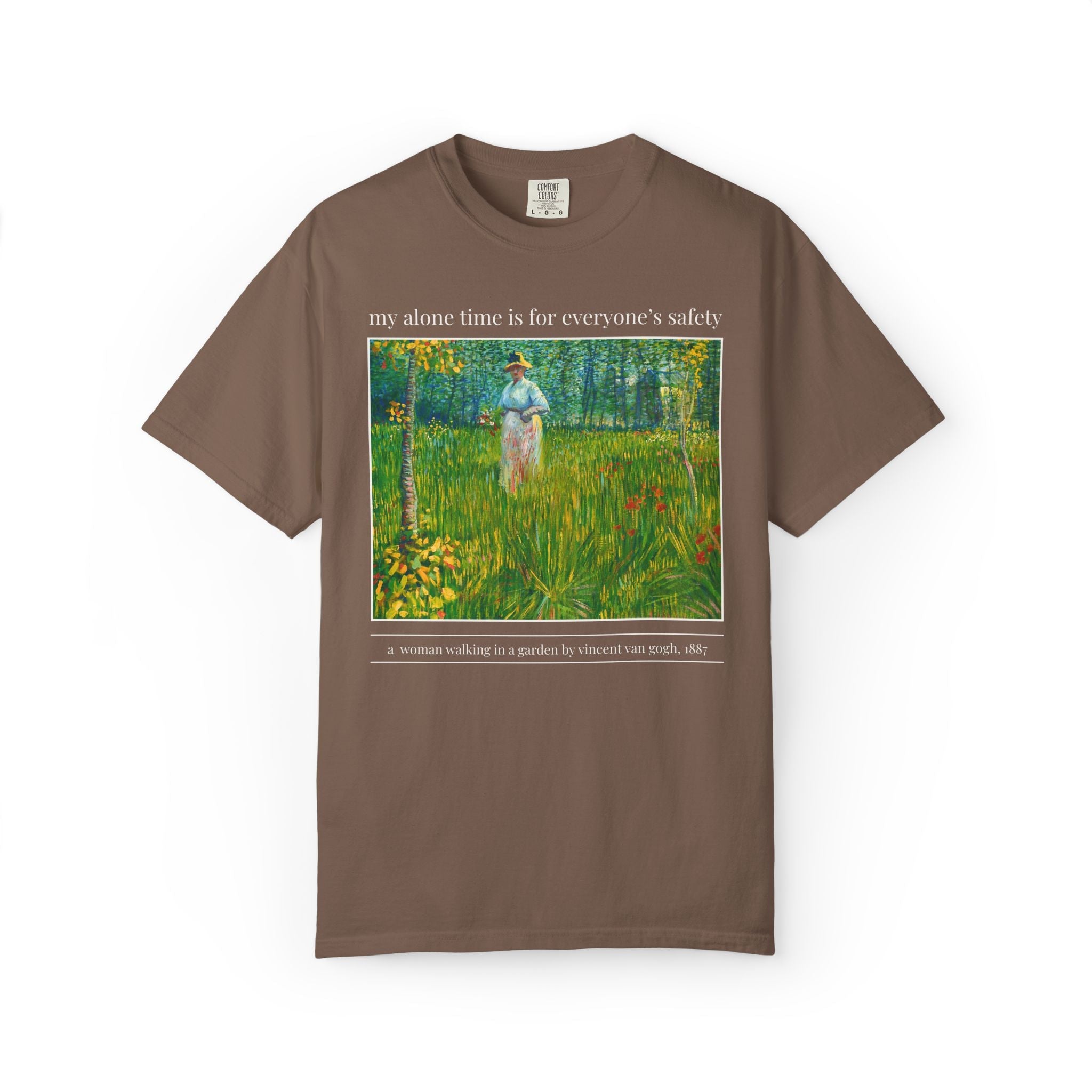 My Alone Time is For Everyone's Safety: Funny Art History Lover T-Shirt with Painting by Vincent Van Gogh, Cute Mom of Teenagers T-Shirt - Opal and June