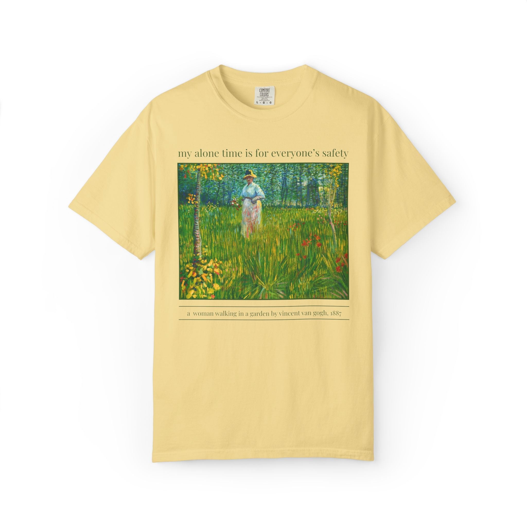 My Alone Time is For Everyone's Safety: Funny Art History Lover T-Shirt with Painting by Vincent Van Gogh, Cute Mom of Teenagers T-Shirt - Opal and June