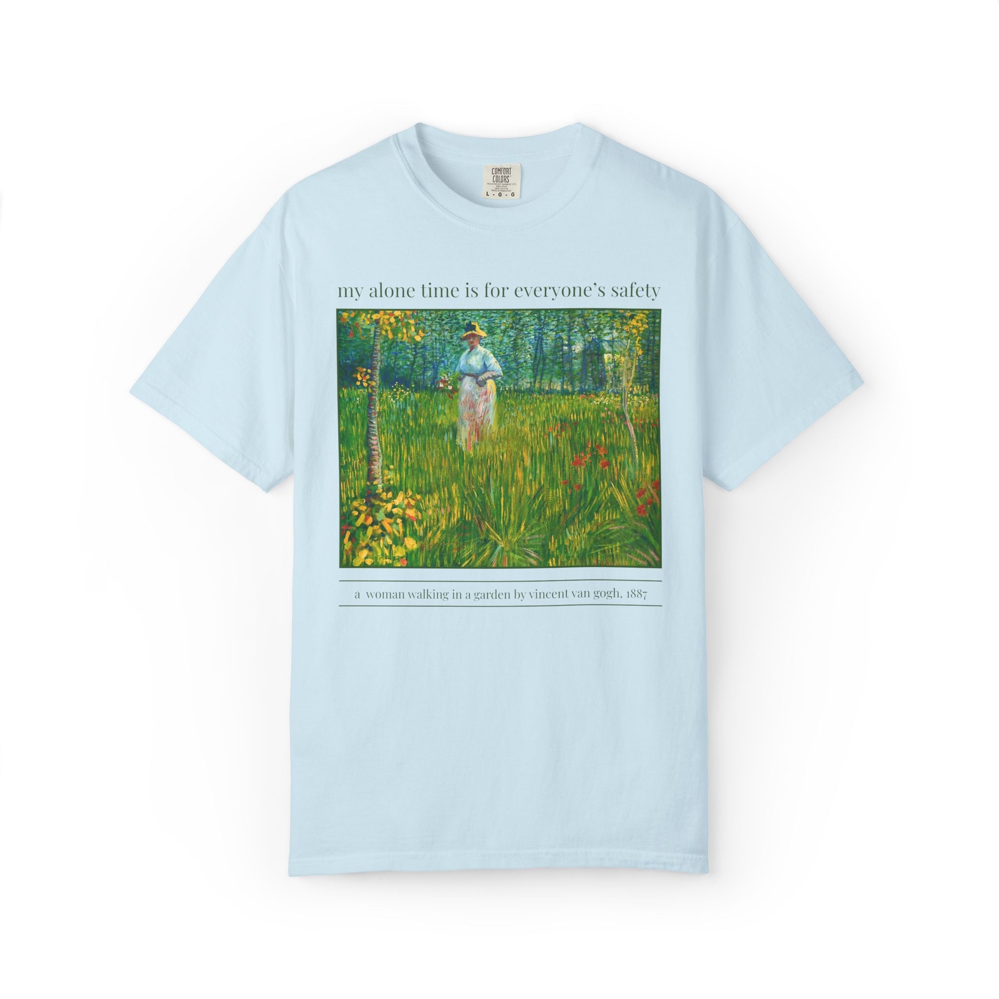 My Alone Time is For Everyone's Safety: Funny Art History Lover T-Shirt with Painting by Vincent Van Gogh, Cute Mom of Teenagers T-Shirt - Opal and June