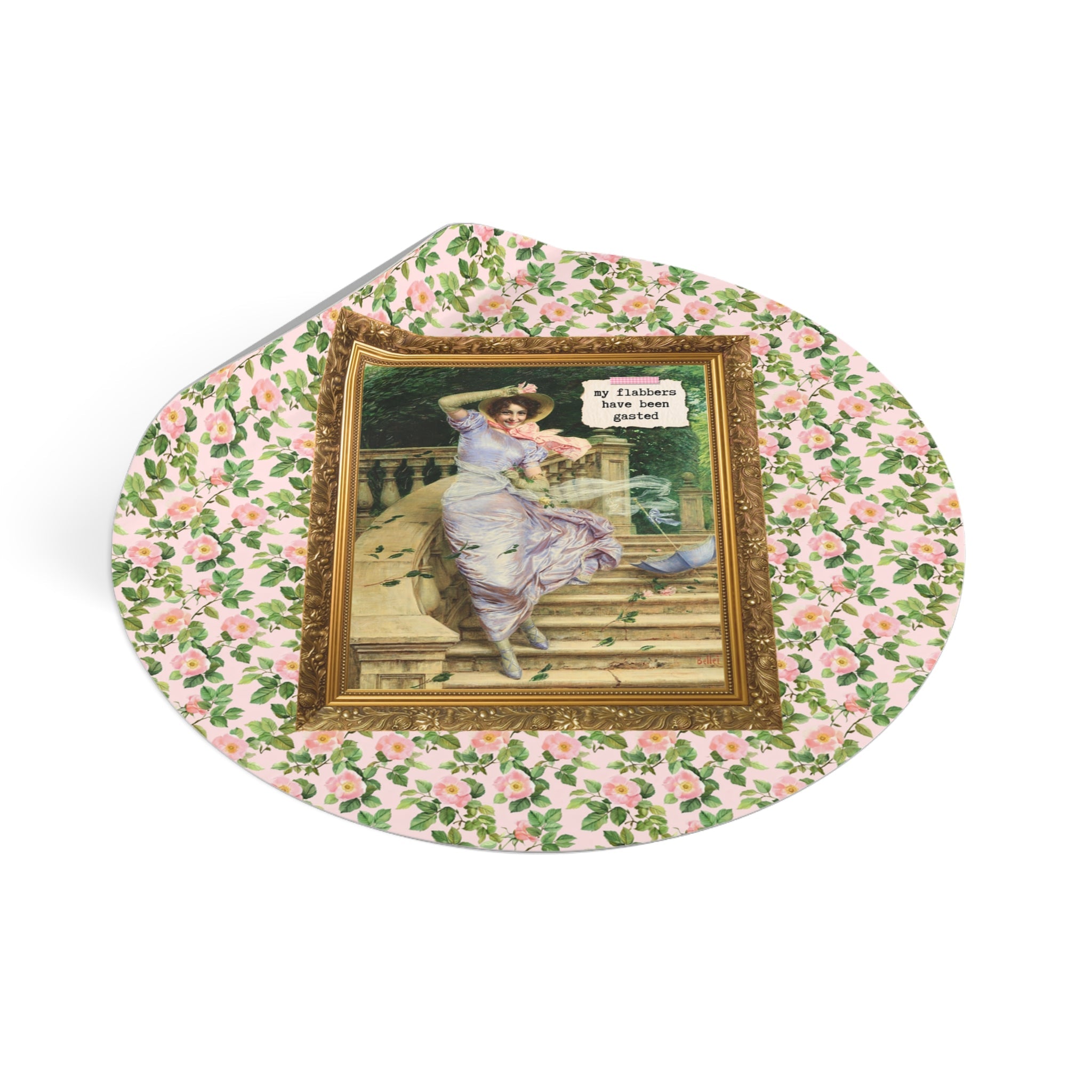 My Flabbers Have Been Gasted Art History Sticker, Funny Saying Gift for Art Historian, Humanites Major, Italian Art History, Gaetano Bellei - Opal and June