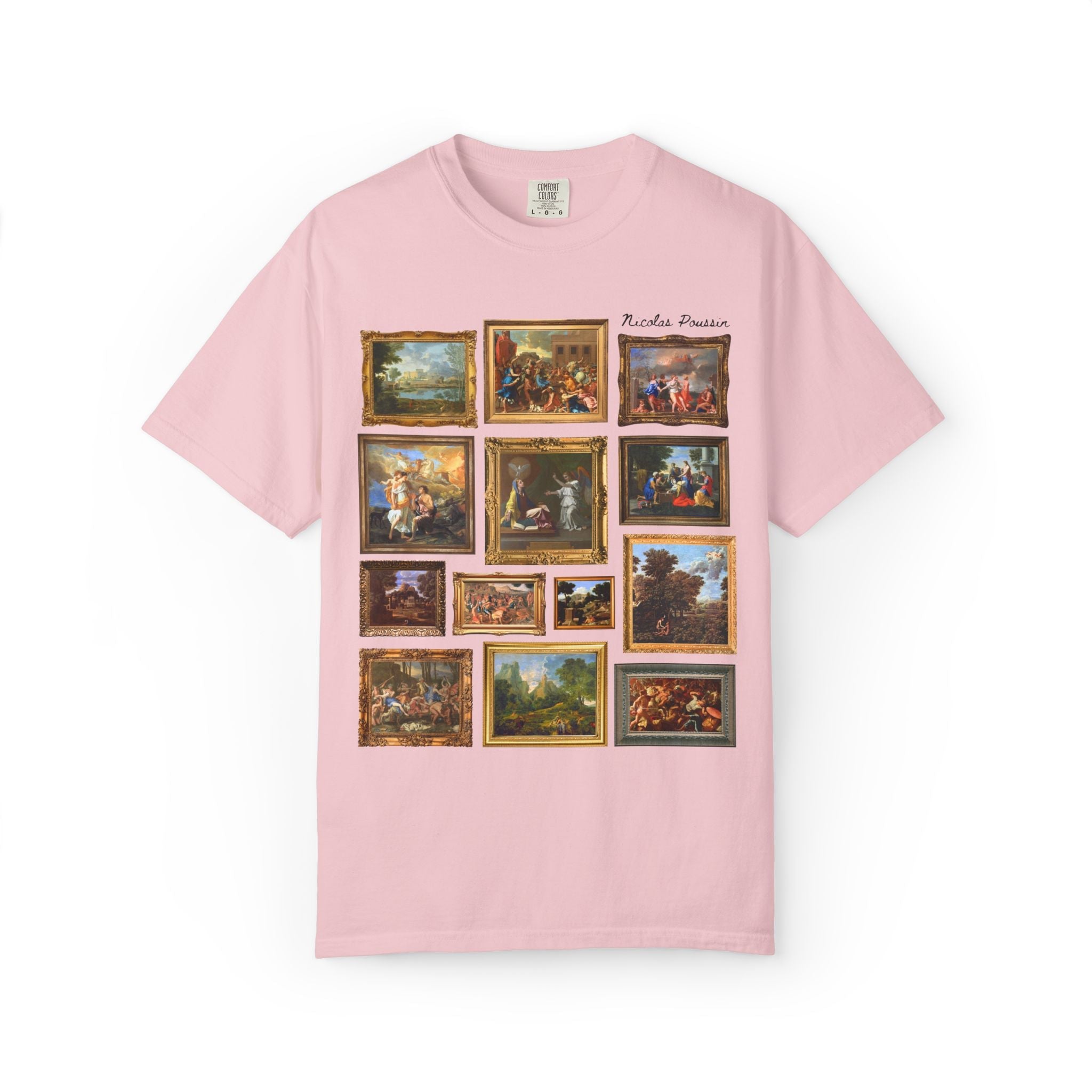 Nicolas Poussin Art History Tee Shirt: Famous Paintings, Classicism and Baroque Art History T-Shirt for Museum Lover, European Art History T - Opal and June