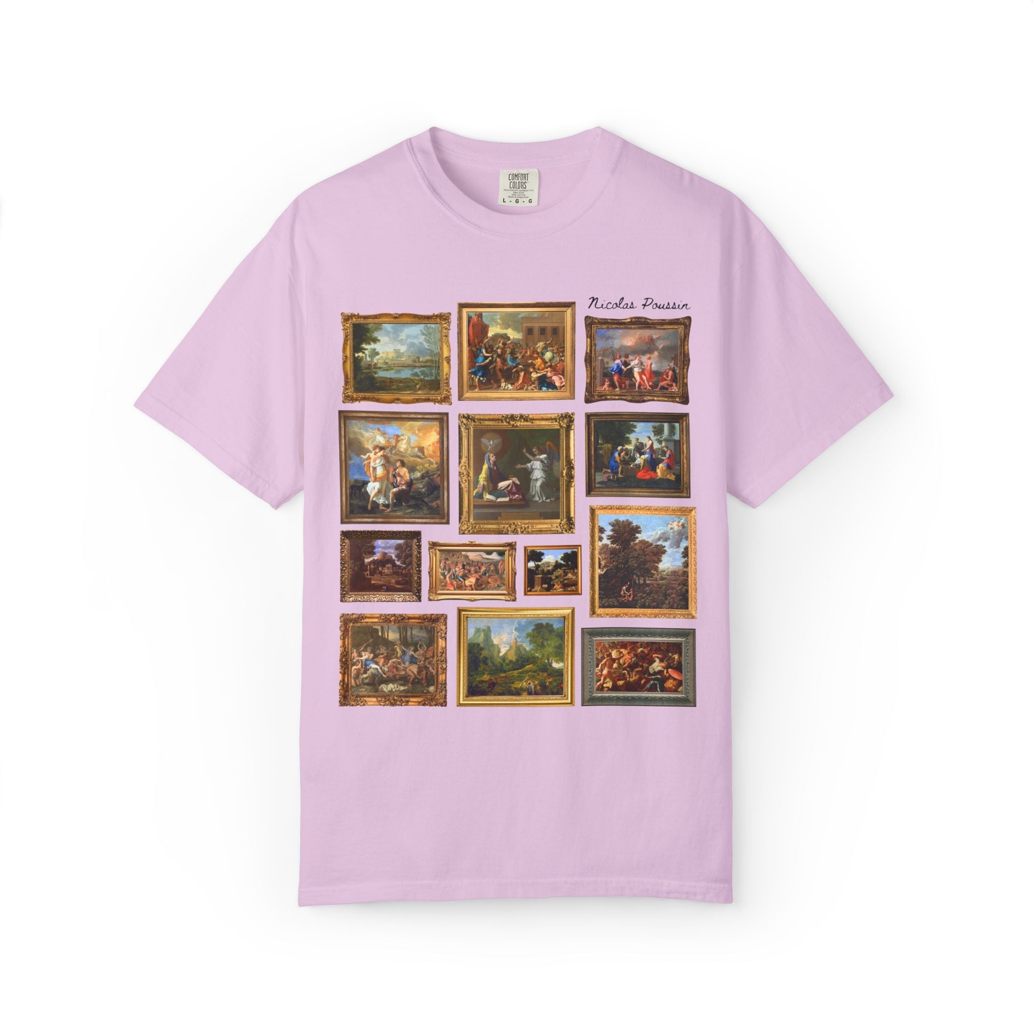 Nicolas Poussin Art History Tee Shirt: Famous Paintings, Classicism and Baroque Art History T-Shirt for Museum Lover, European Art History T - Opal and June