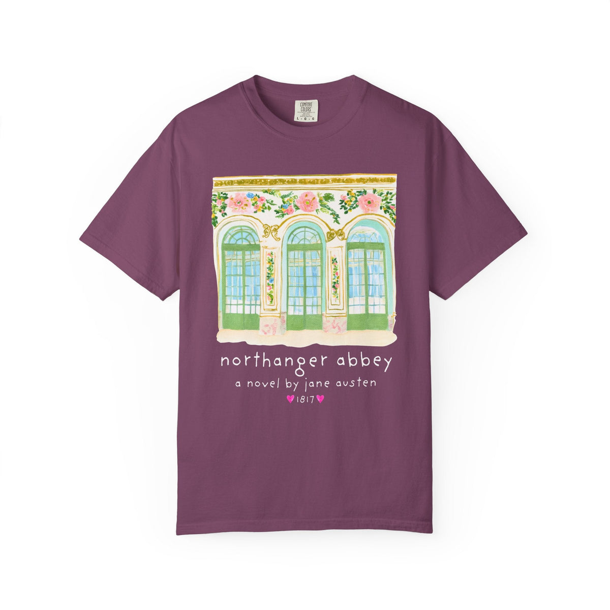 Northanger Abbey: A Novel by Jane Austen Book Lover T-Shirt, Cute Bookish Tee Shirt for Classic Literature Reader or Bookworm - Opal and June