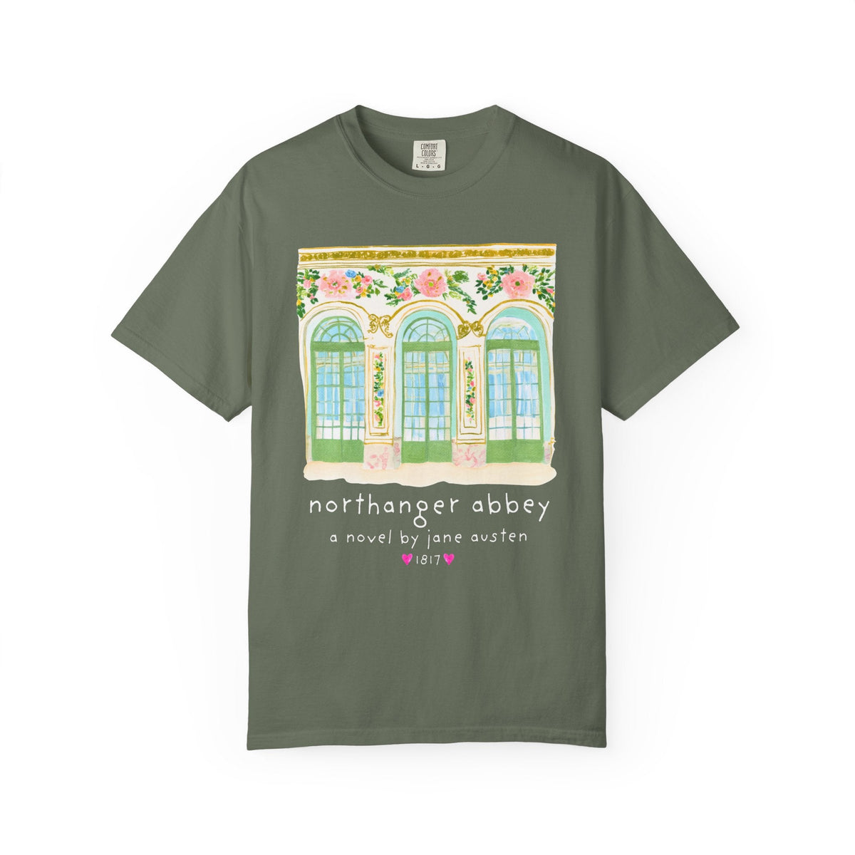 Northanger Abbey: A Novel by Jane Austen Book Lover T-Shirt, Cute Bookish Tee Shirt for Classic Literature Reader or Bookworm - Opal and June