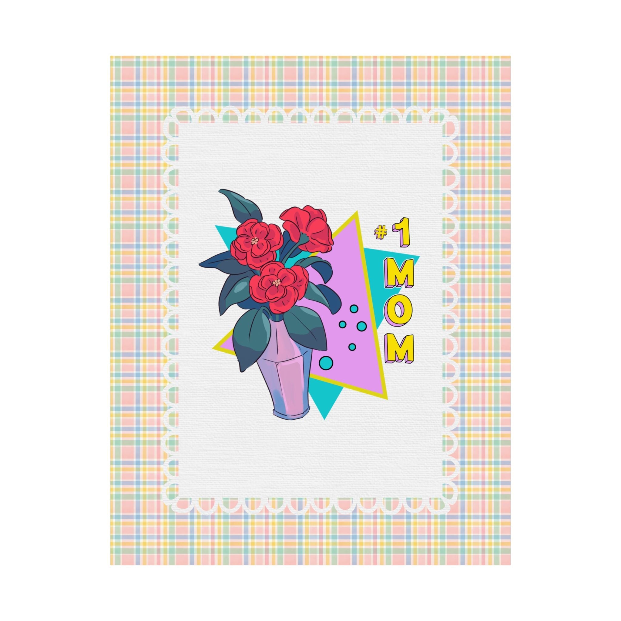 Nostalgic Mom Poster Print for Mother's Day or Mom's Birthday: 1 Mom Poster Print Wall Decor for Mom's Library or Kitchen, Silly Mom Gift - Opal and June