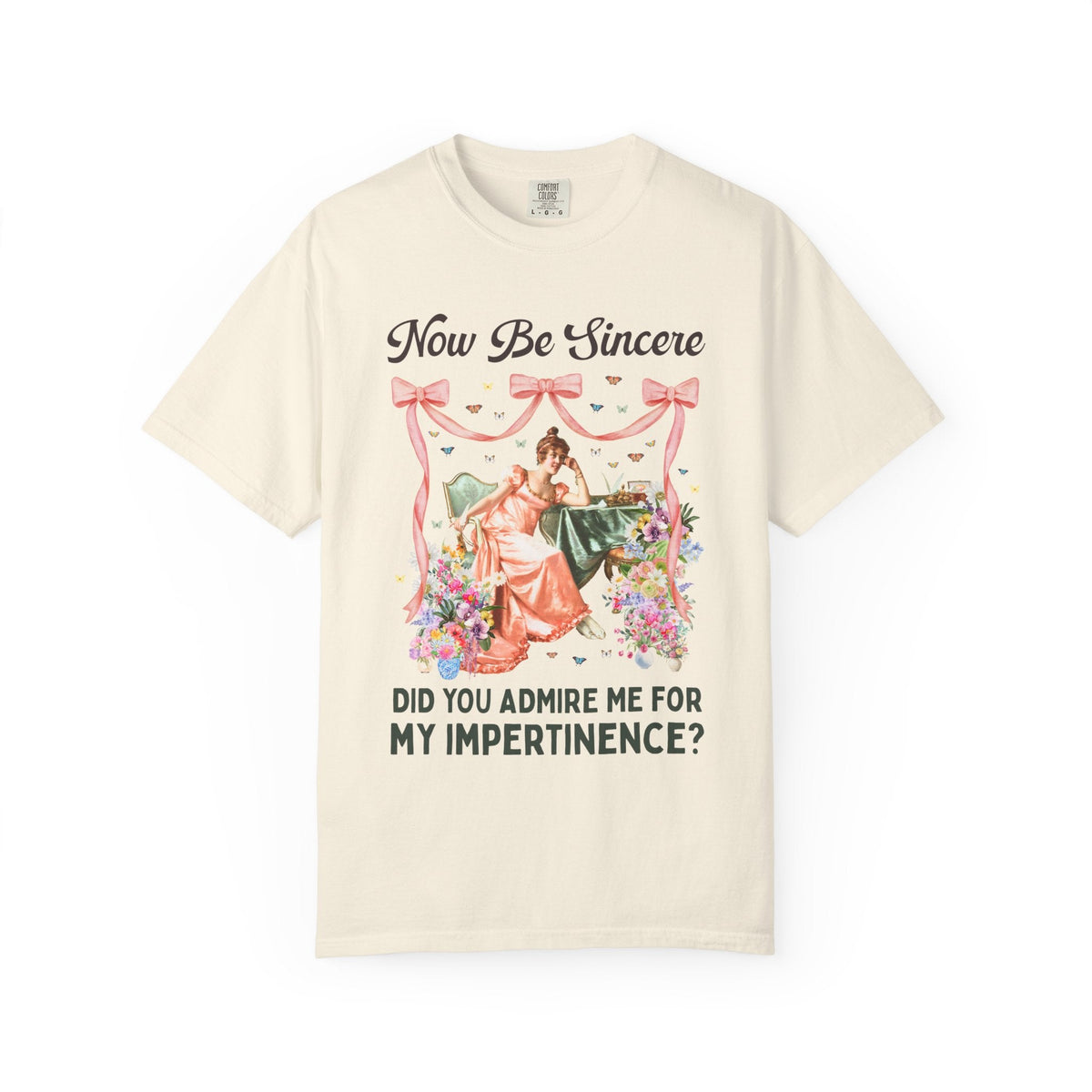 Now Be Sincere: Do You Admire Me For My Impertinence? | Pride and Prejudice Jane Austen Art History Buff Tee, Painting by Vittorio Reggianini - Opal and June