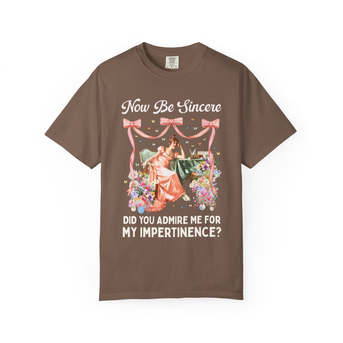 Now Be Sincere: Do You Admire Me For My Impertinence? | Pride and Prejudice Jane Austen Art History Buff Tee, Painting by Vittorio Reggianini - Opal and June