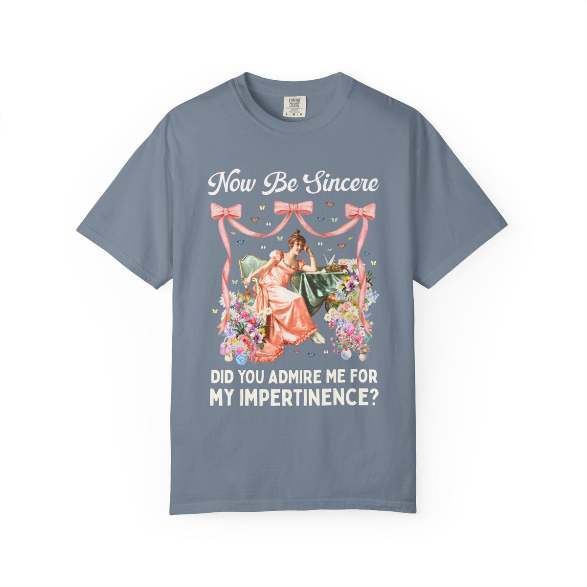 Now Be Sincere: Do You Admire Me For My Impertinence? | Pride and Prejudice Jane Austen Art History Buff Tee, Painting by Vittorio Reggianini - Opal and June
