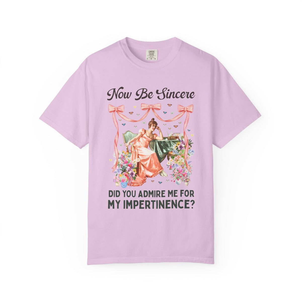 Now Be Sincere: Do You Admire Me For My Impertinence? | Pride and Prejudice Jane Austen Art History Buff Tee, Painting by Vittorio Reggianini - Opal and June