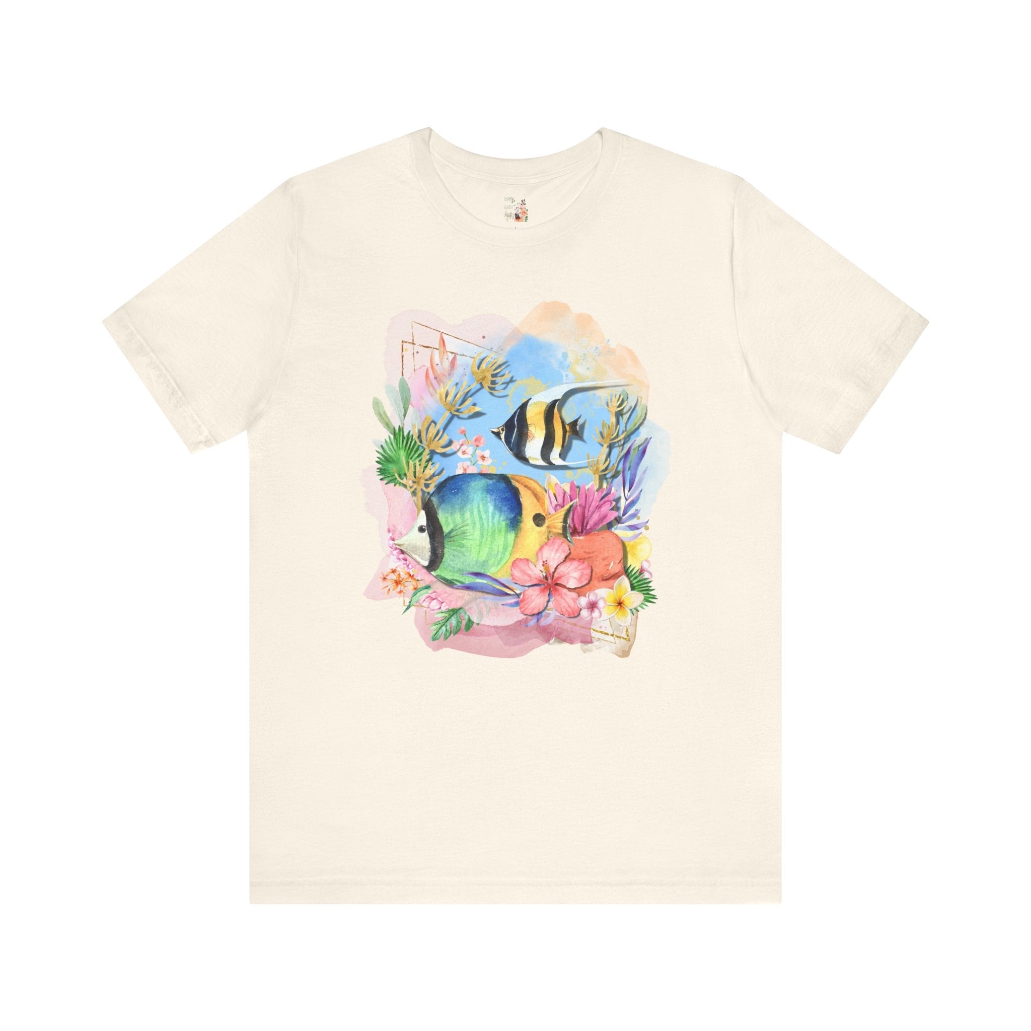Ocean Tee Shirt with Fish - Opal and June