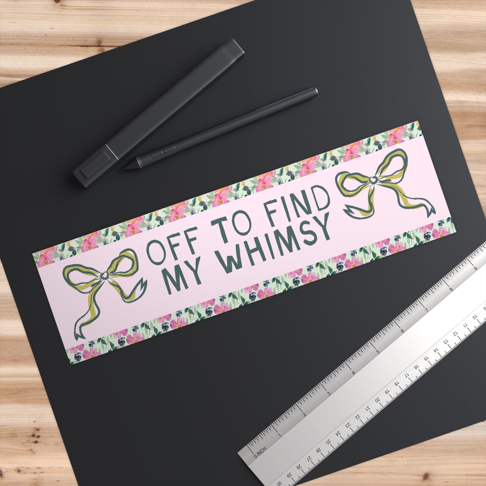 Off to Find My Whimsy Bumper Sticker - Opal and June