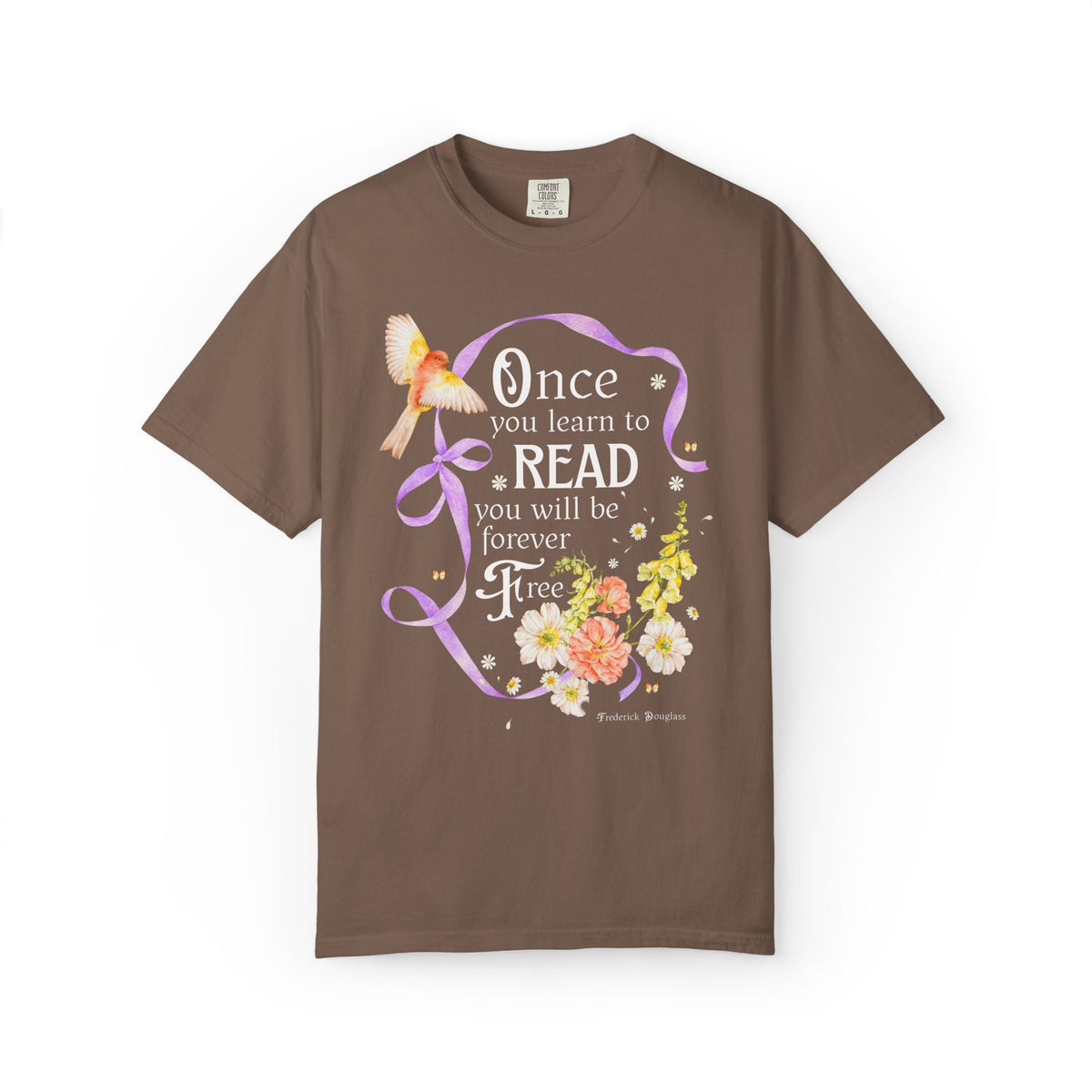 Once You Learn to Read You Will Be Forever Free, Frederick Douglass American Abolitionist and Black History Month Tee for Book Lover - Opal and June
