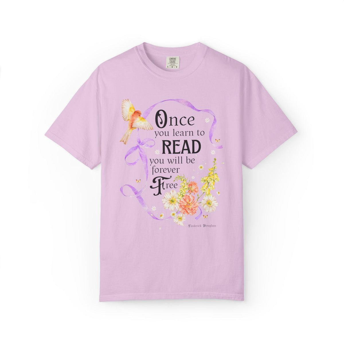 Once You Learn to Read You Will Be Forever Free, Frederick Douglass American Abolitionist and Black History Month Tee for Book Lover - Opal and June