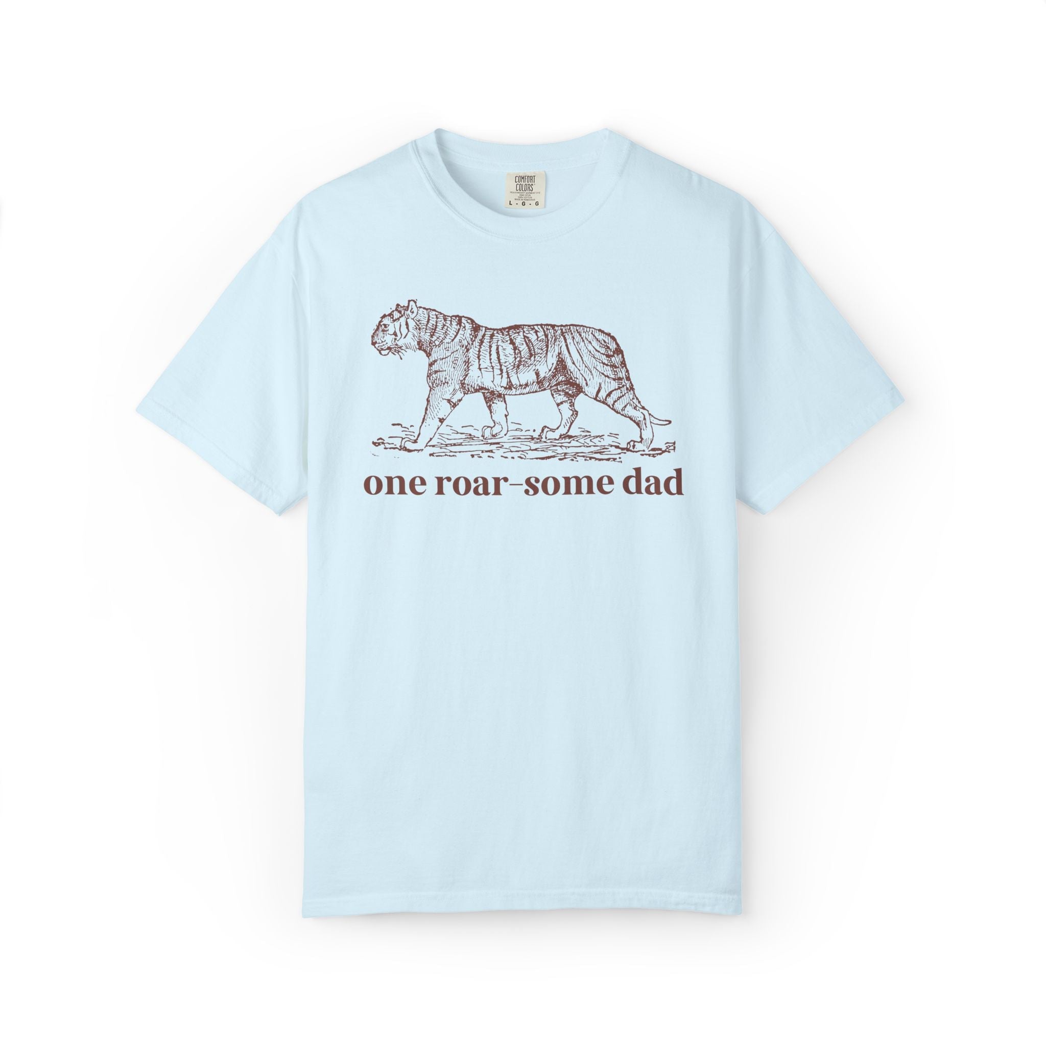 One Roar - Some Dad: Cute Animal Lover Tee Shirt for Dad Who Loves Tigers, Silly Father's Day Gift from Toddler or Son, Kitschy 90s Aesthetic - Opal and June