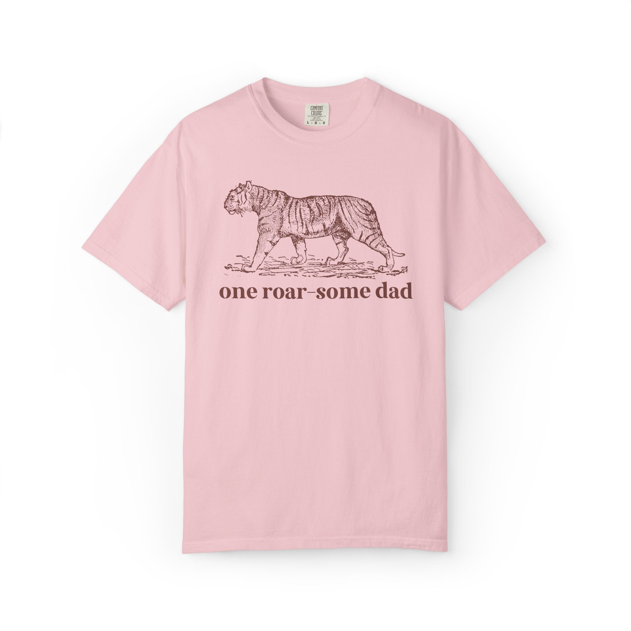One Roar - Some Dad: Cute Animal Lover Tee Shirt for Dad Who Loves Tigers, Silly Father's Day Gift from Toddler or Son, Kitschy 90s Aesthetic - Opal and June